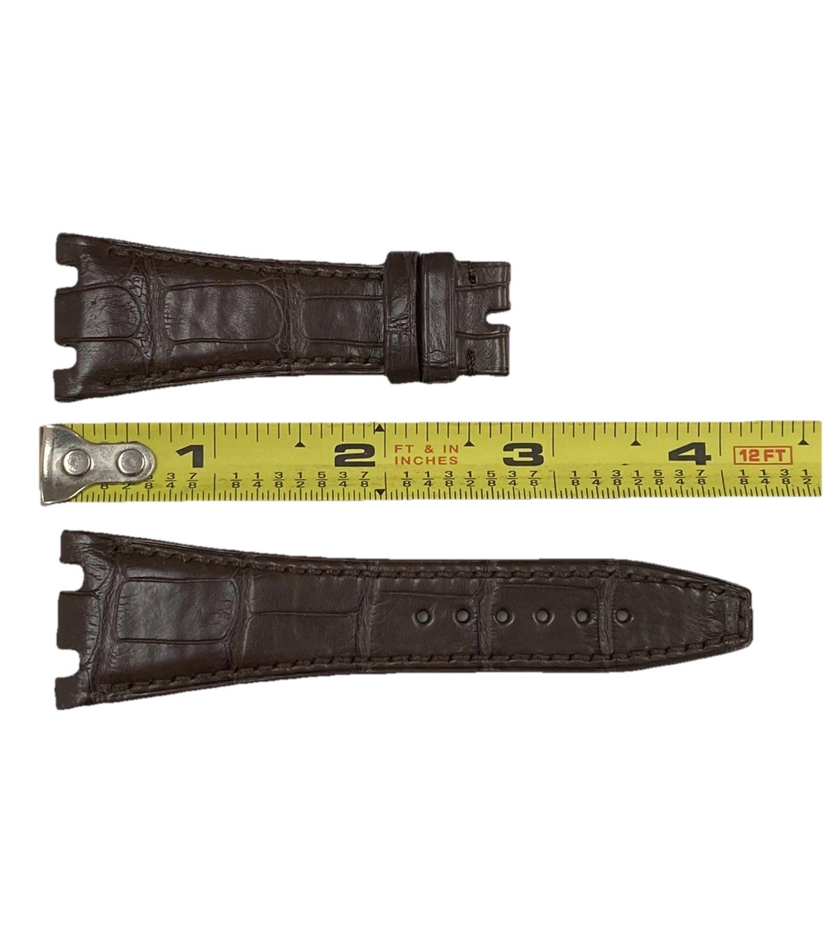 Genuine Audemars Piguet Royal Oak 26mm x 18mm Brown Leather Band Strap