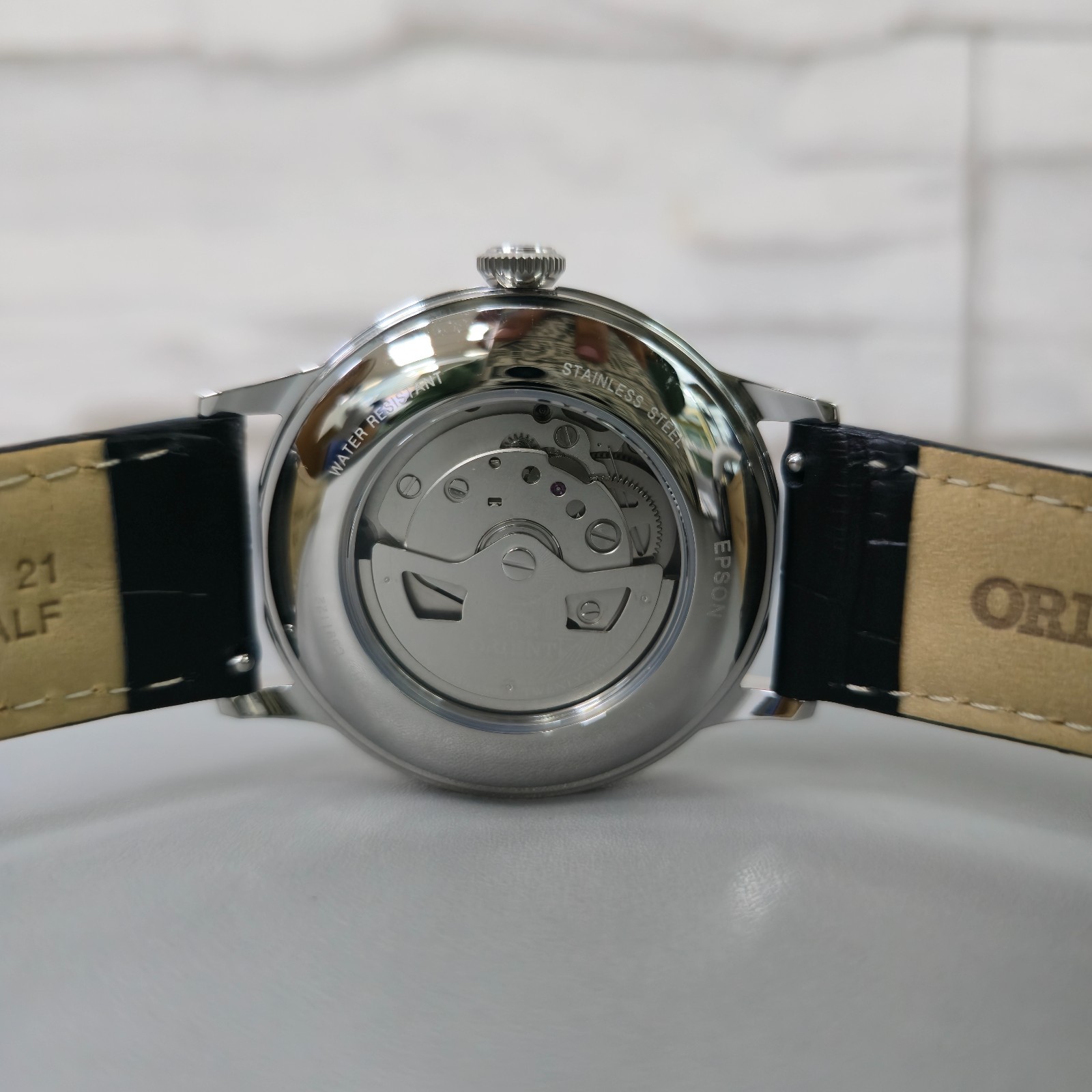 Orient Classic Bambino Automatic RA-AC0038 White Arabic Dial Brand New Men Watch