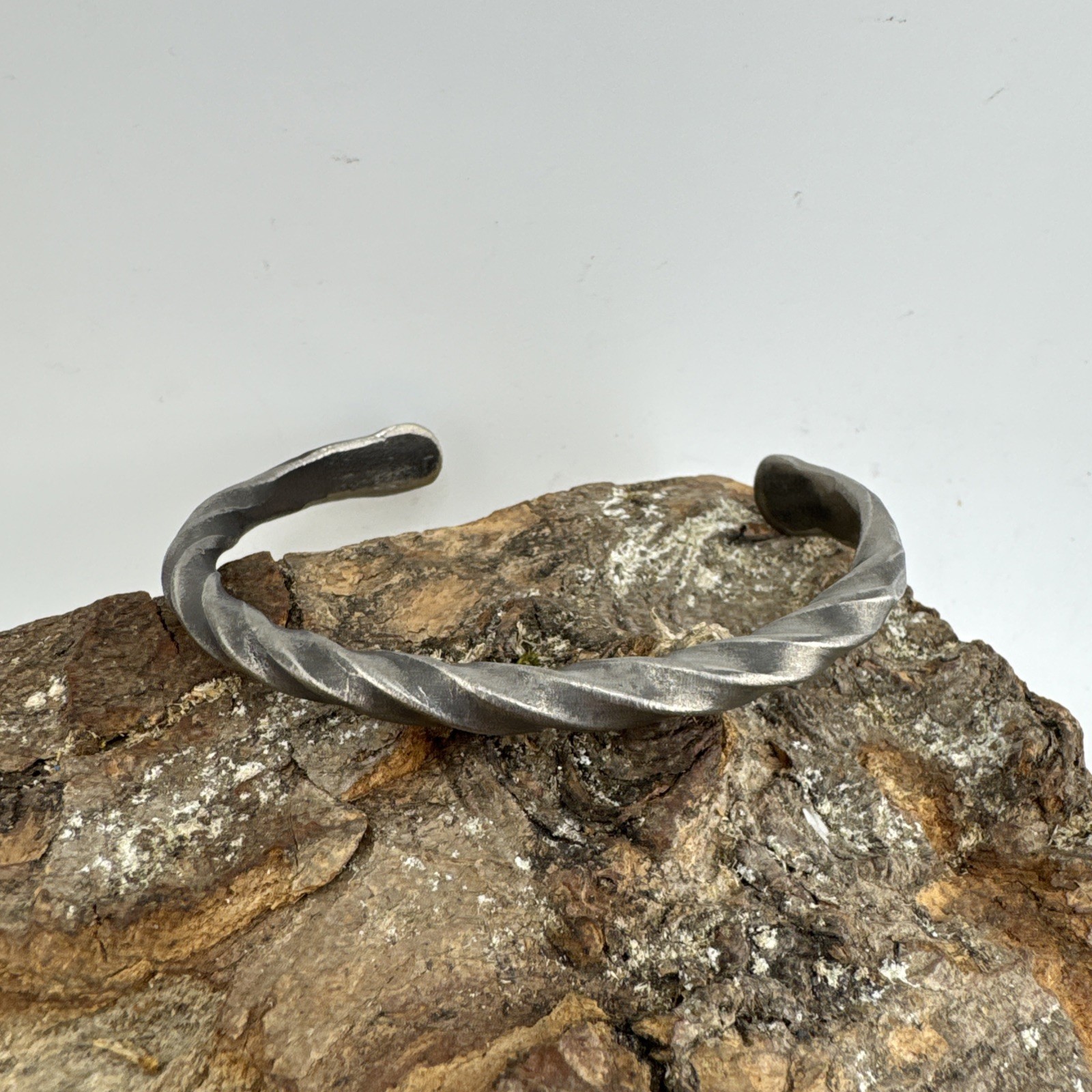 Oath ring XXL Hand forged Stainless Steel Cuff Bracelet Unisex Free UK Postage
