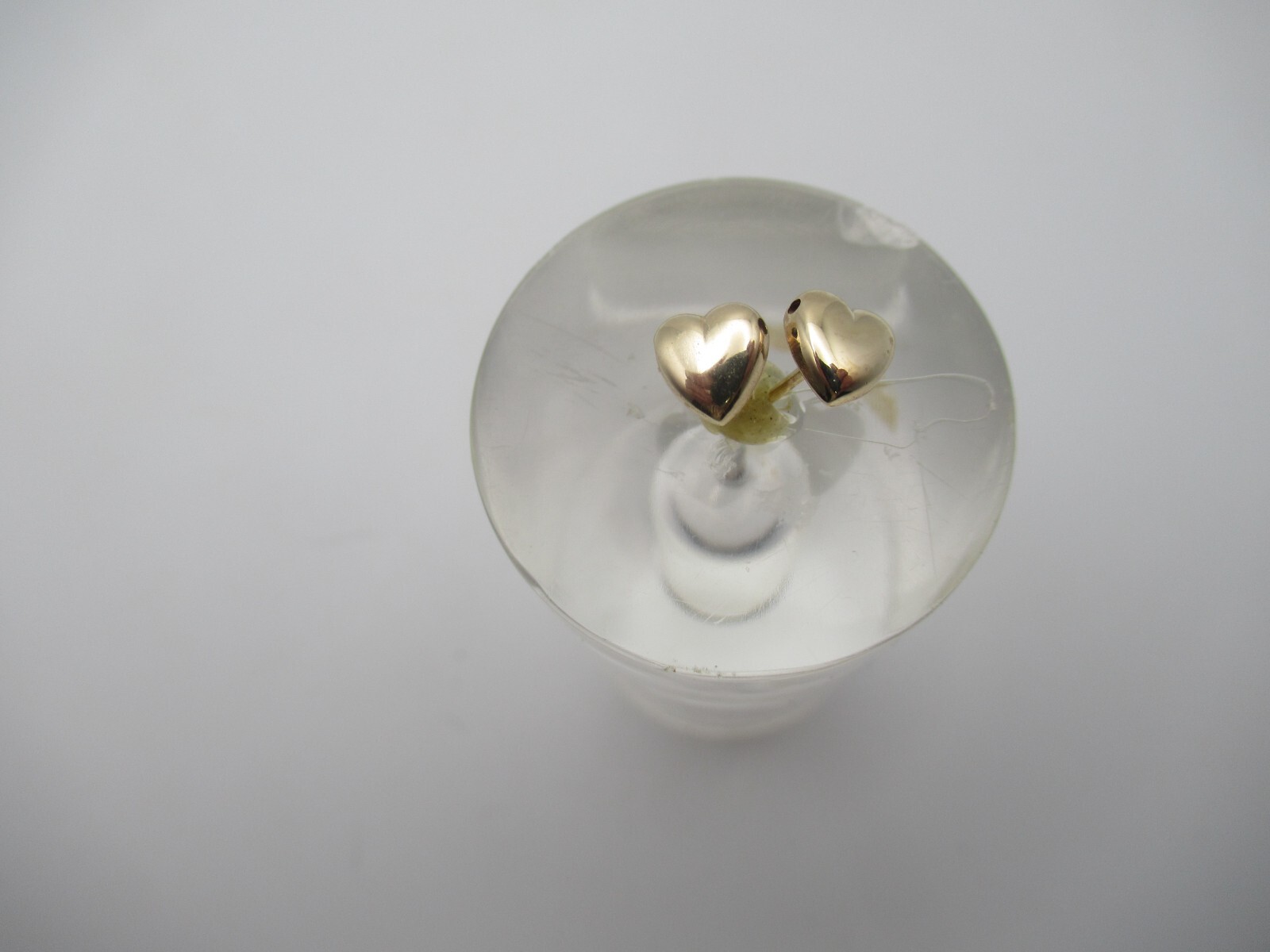 Approximately 6MM 14Kt. Yellow Gold Heart Earrings