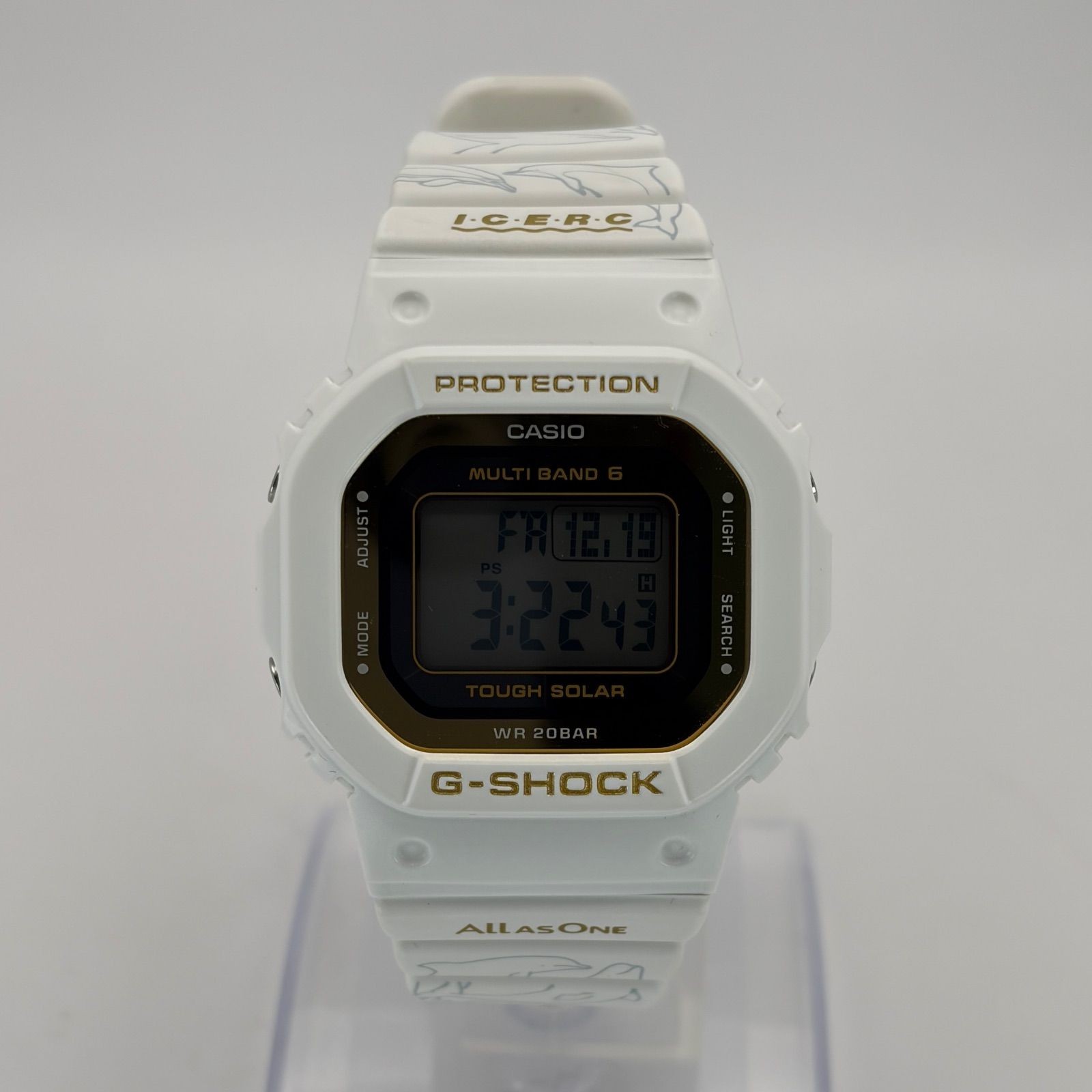 (T756) Rare Fully Functional CASIO Radio Solar G SHOCK ICERC Japan Collaboration