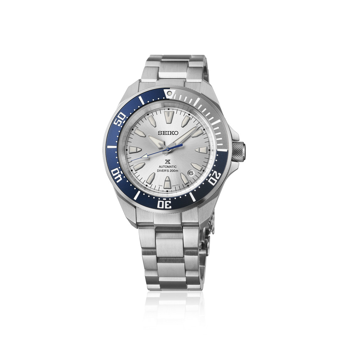 Seiko Prospex HBB001K1 Men Stainless Steel Blue Dial Automatic Watch 41.7 mm