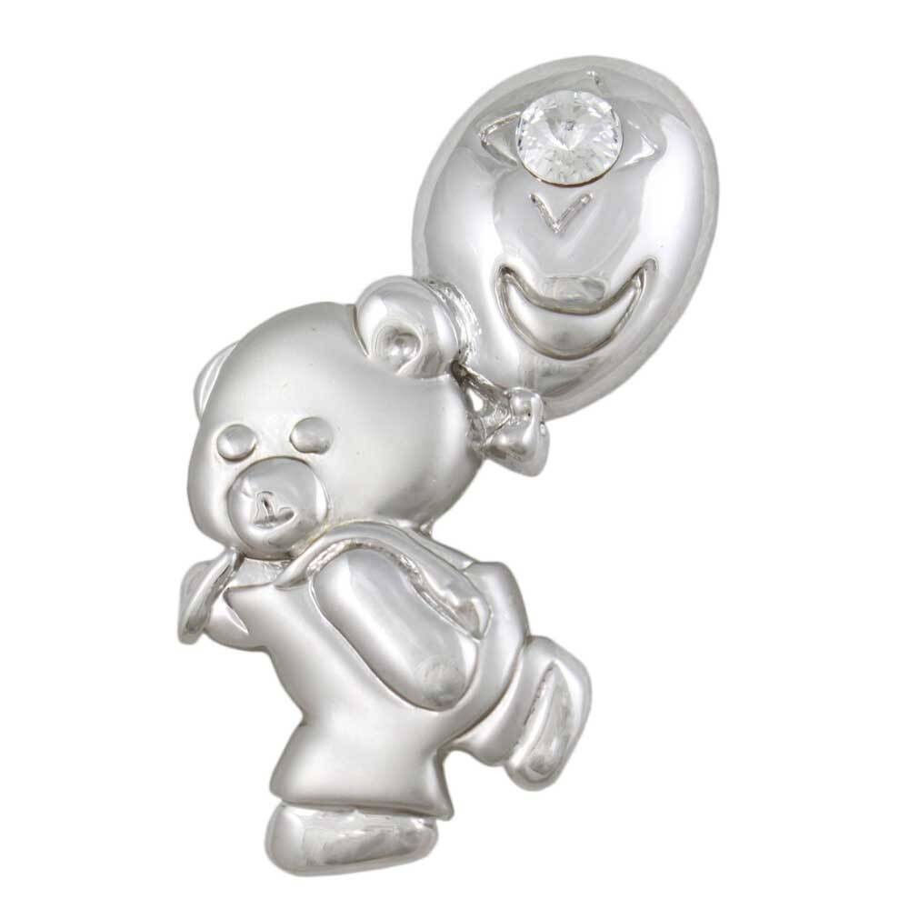 Teddy Bear with Overalls and Balloon Brooch Pin – PRA035