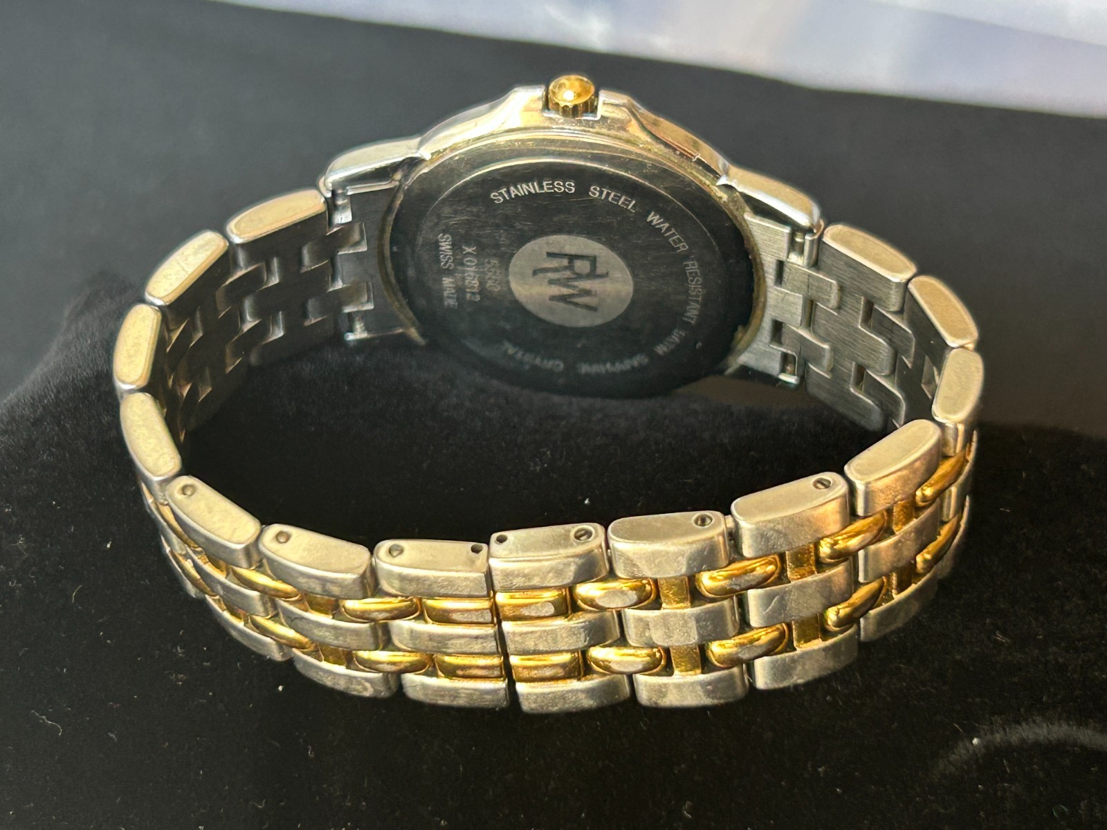 Raymond Weil Tango Watch Men 37mm Gold Dial Two Tone Date Round 5560