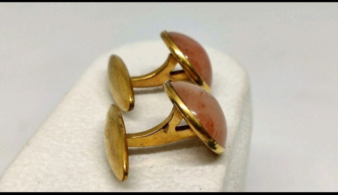 Vintage Soviet cufflinks USSR jewelry, 1960s – 1970s.