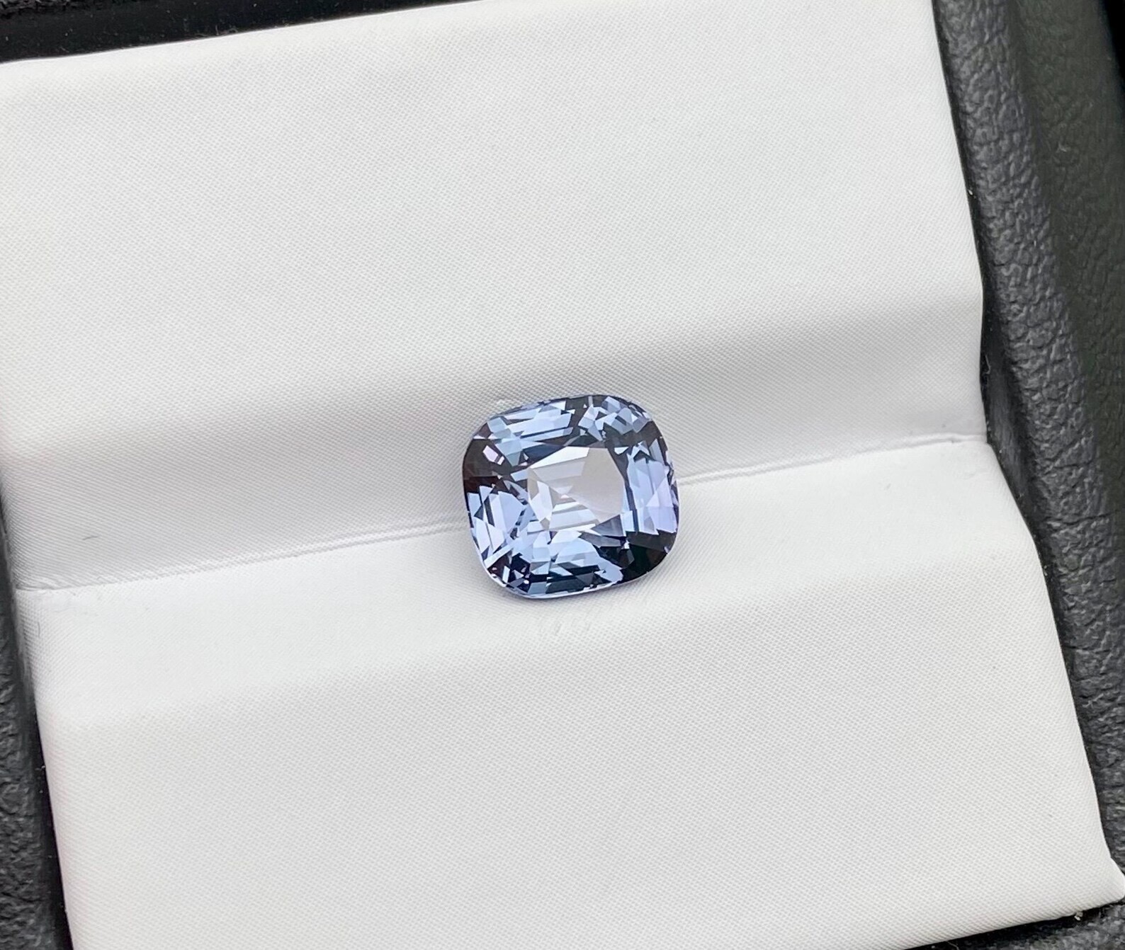 Natural blue Spinel loose gemstone 2.07 ct. Certificate Cushion Origin Tanzania