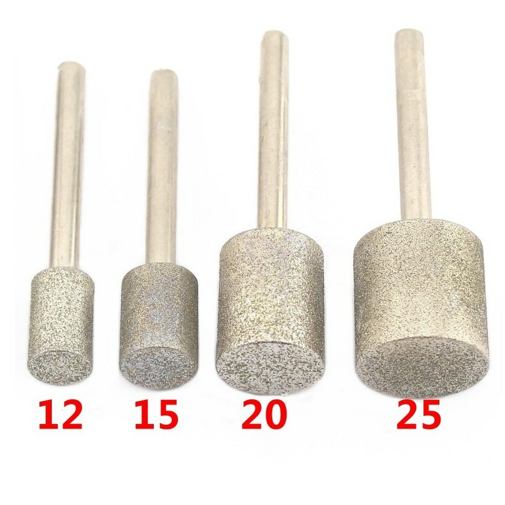 6-40mm Cylinder Diamond Grinding Head Cylindrical Bit Lapidary Tools for Stone