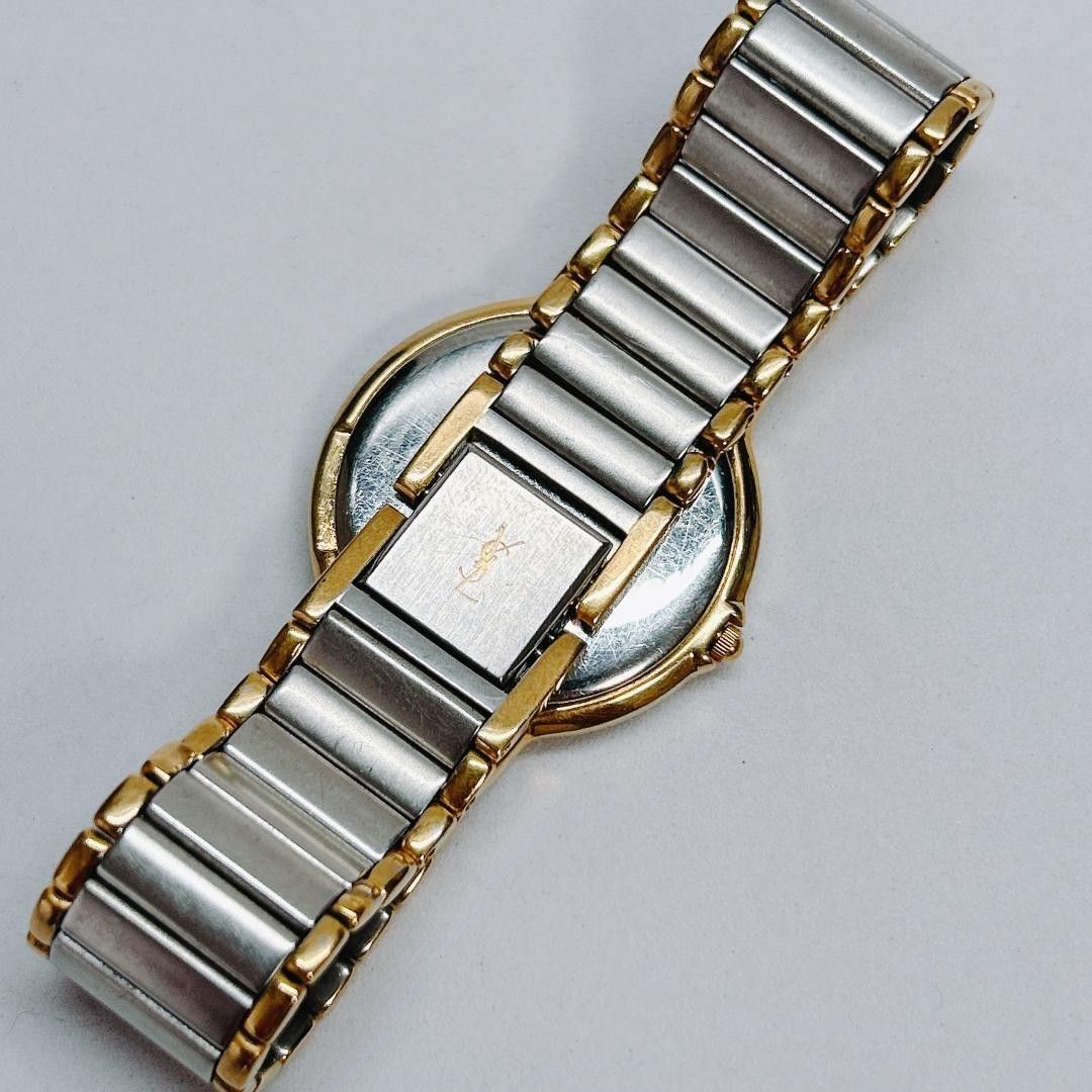 Yves Saint Laurent Ladies Watch Working 00s 4620 E62267 YSL Gold Dial Quartz