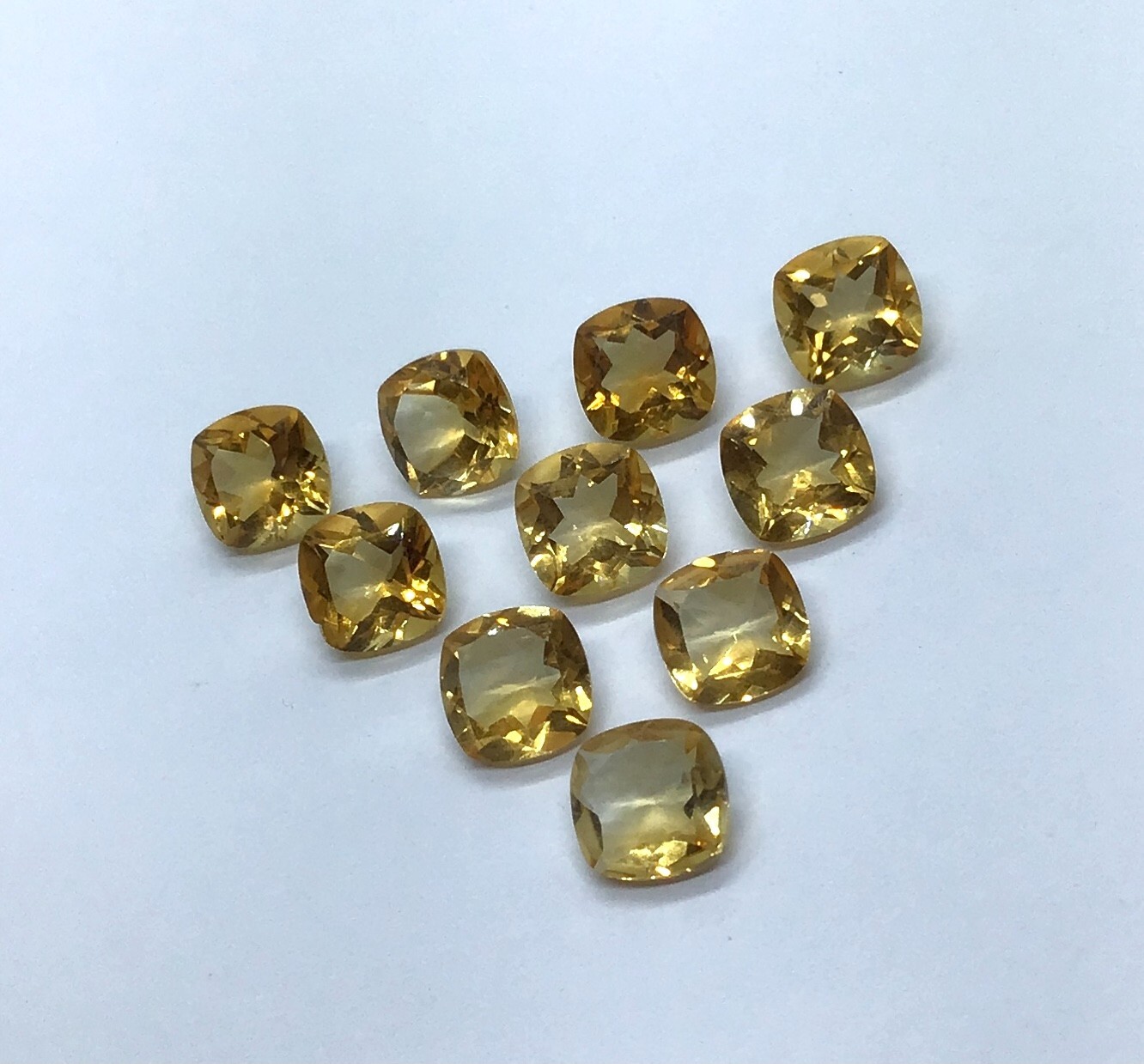 Natural Citrine Cushion Cut Faceted Loose Gemstone For Making All Type Jewelry
