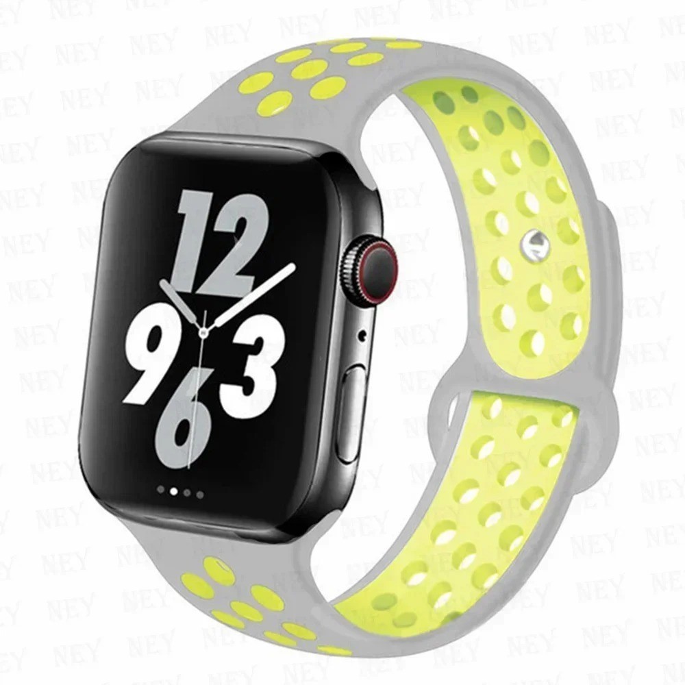 Silicone Sport Straps For Apple Watch Band 45mm 44mm Ultra2 49mm 38/40mm 41mm 42