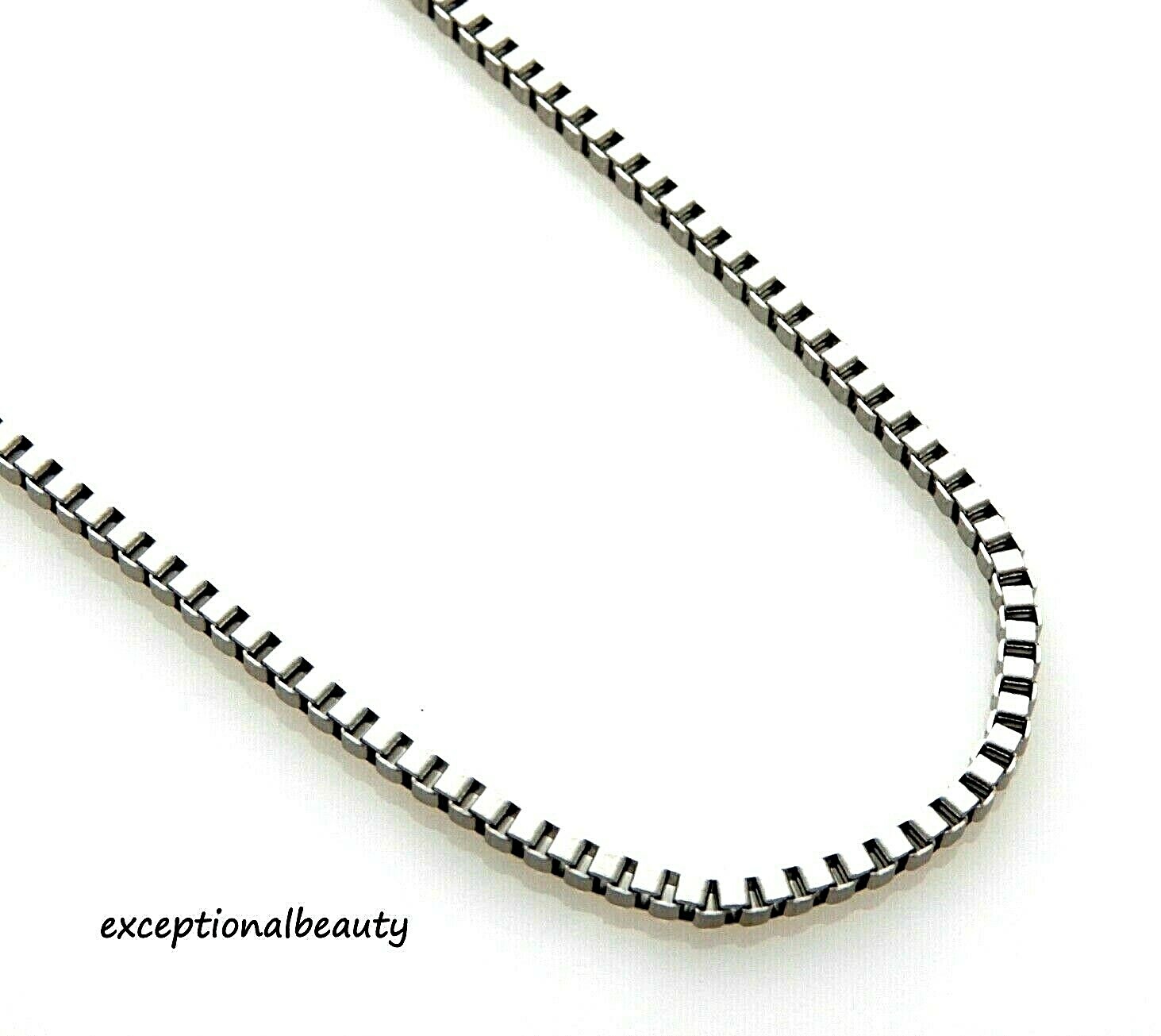 304 Grade Quality Stainless Steel 21 Inches 2x2mm Box Link Chain Necklace