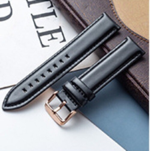 First Layer Cowhide Leather Watch Band Pin Buckle Watch Accessories 18/20/22mm