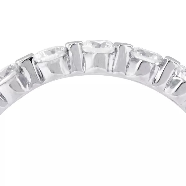 14K Gold Eternity Wedding Ring Classic 1.80 Carat Round Lab-Grown Diamond D VVS1