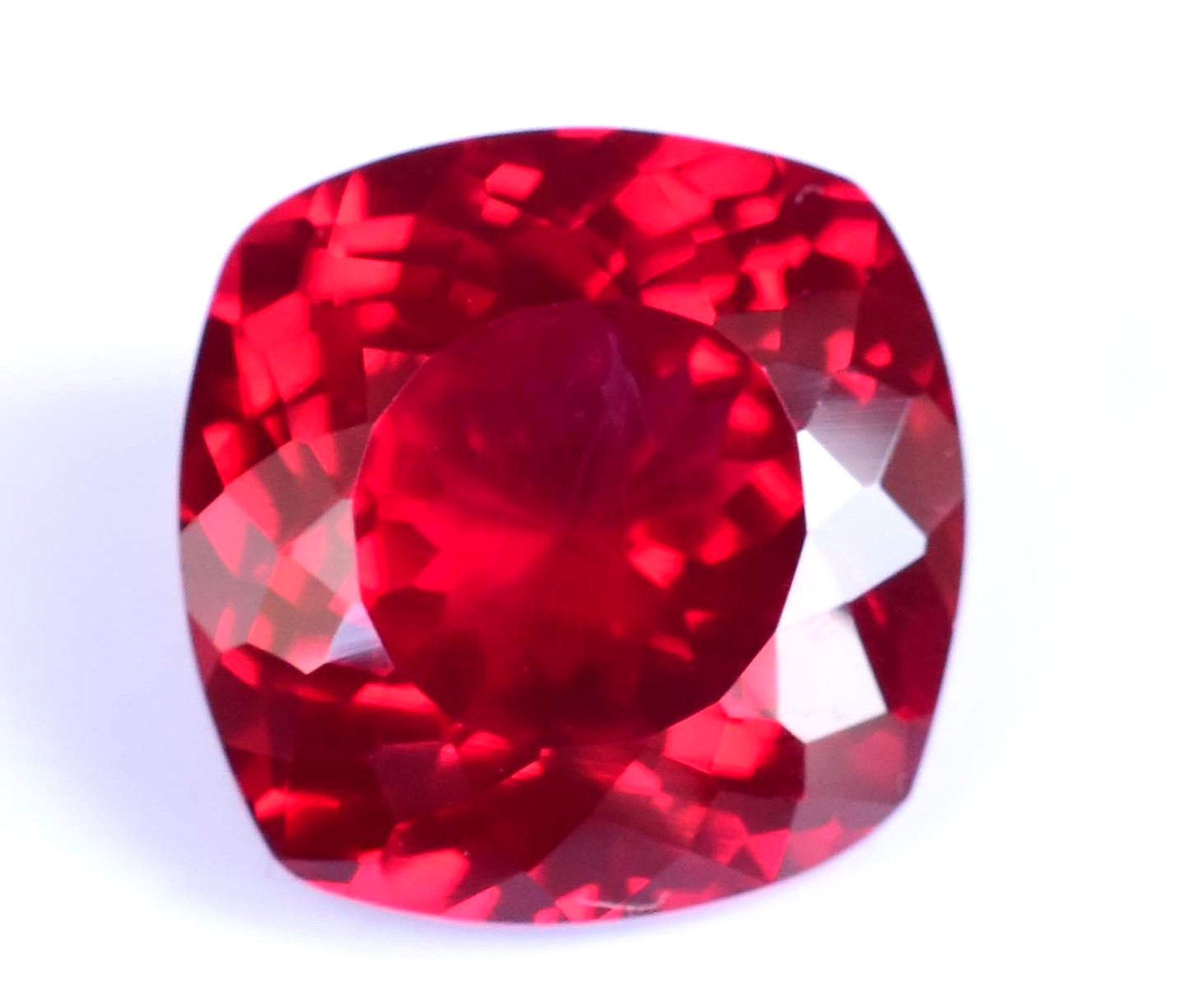 Stunning Natural Red Myanmar Spinel 11.25 CT Certified Cushion Loose Gemstone