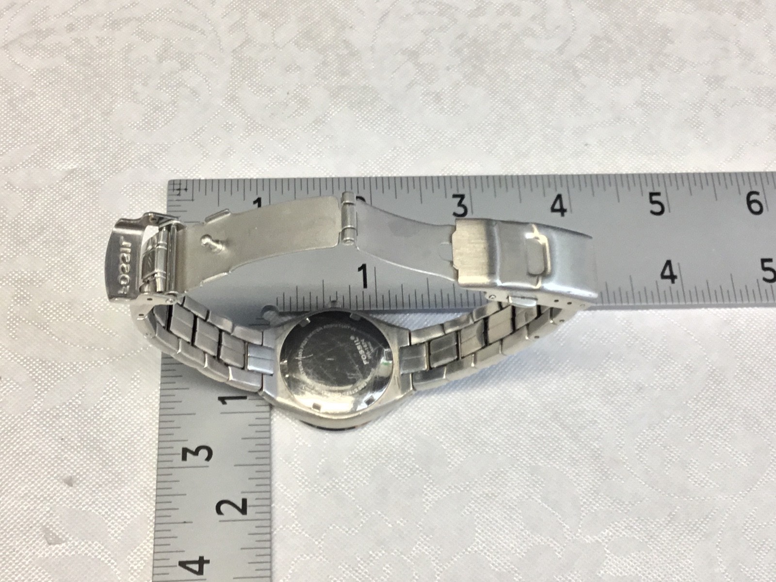 Fossil Silver Black 100M 330 Feet Atm Vintage Women’s Watch – Working Well