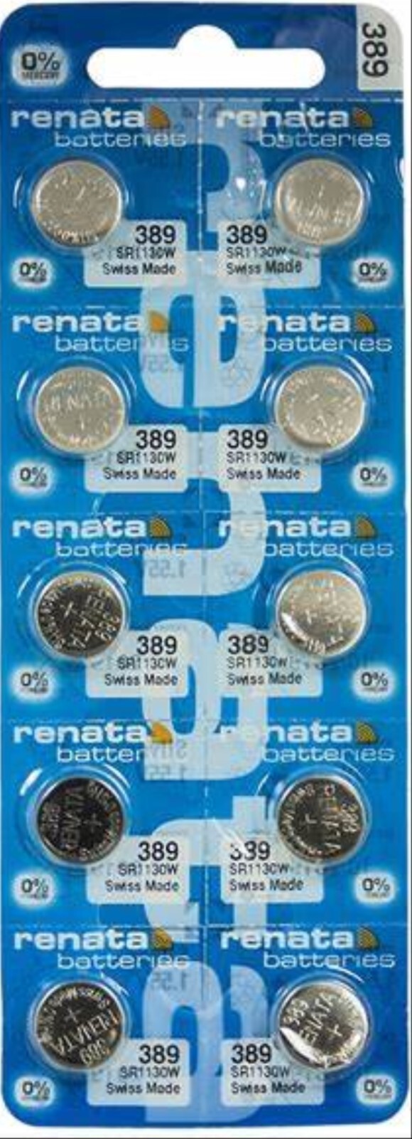 10 Renata 389 Watch Batteries, SR1130W Battery | Ship USA w/Tracking EXP 11/2026