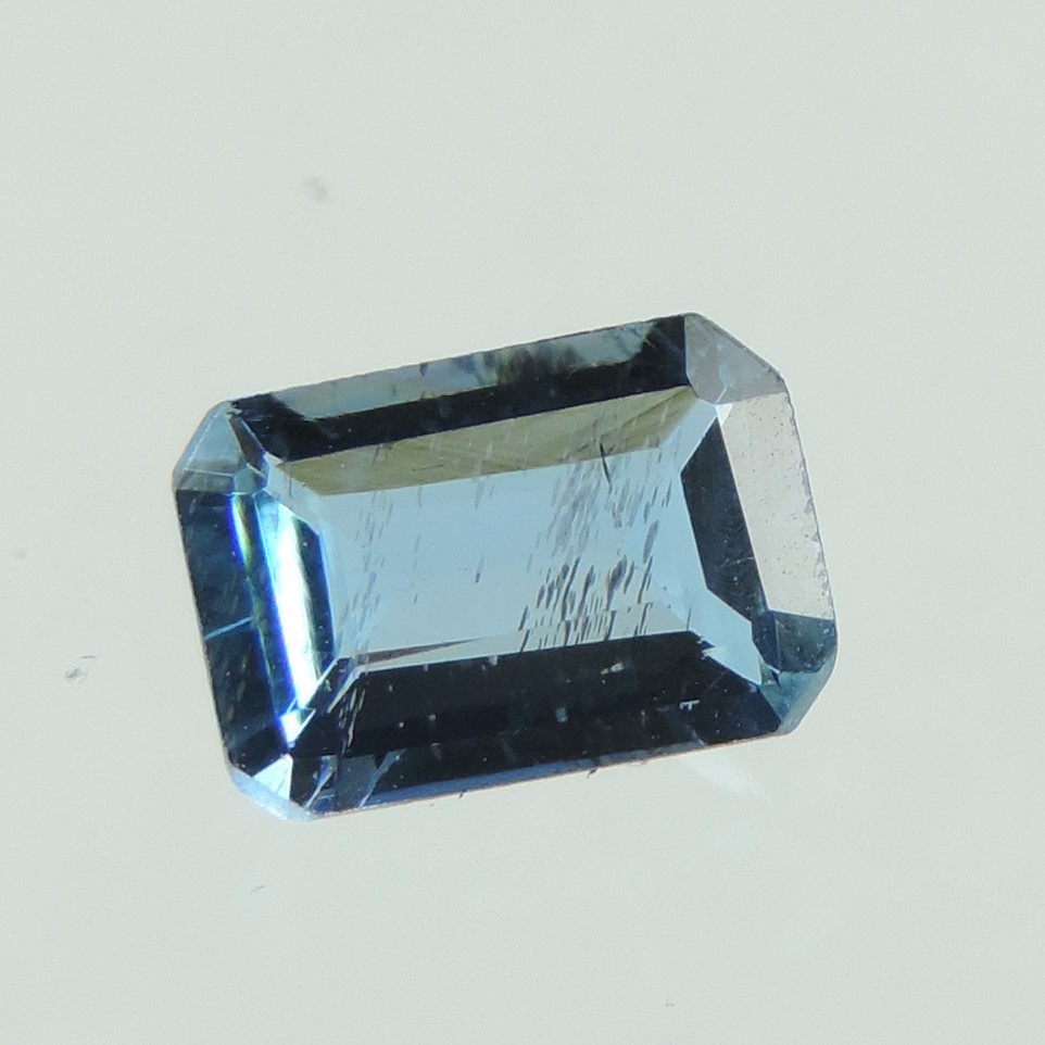 santa maria blue aquamarine faceted octagon cut, namibia, 0.6 cts #11