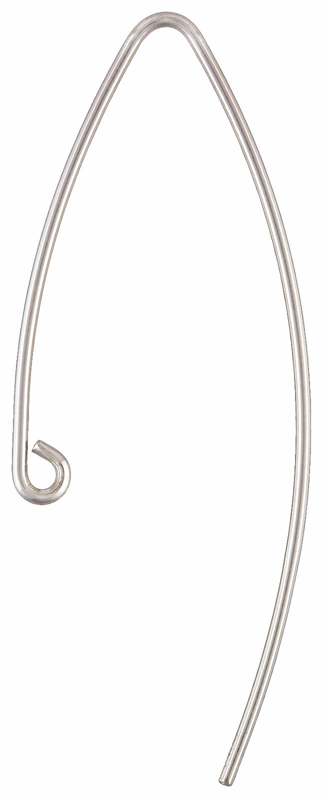20pr, Sterling Silver V Shape Ear Wire, Modern Earring Hooks, 20 gauge (.76mm)