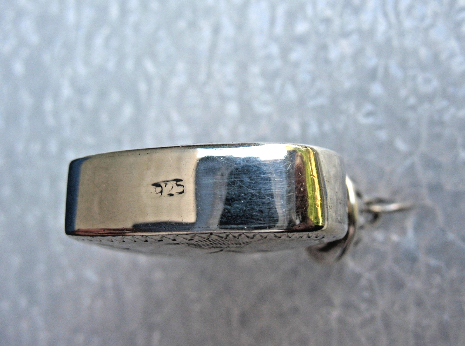 Vintage Sterling Silver Perfume /Scent Bottle Heart Pendant 1.5″ Drop