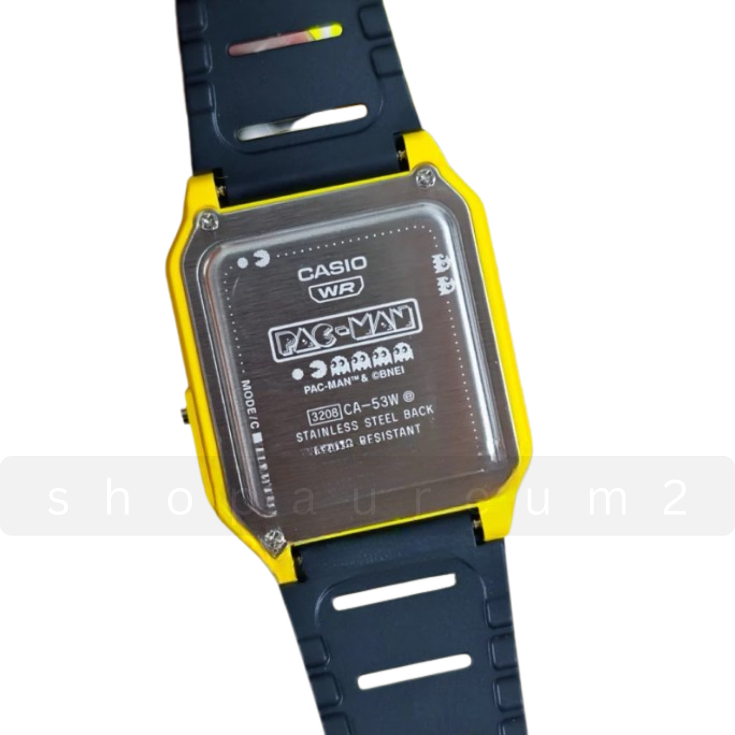 Casio Digital PAC-MAN Collaboration Alarm Chrono Calculator CA-53WPC-1B Watch