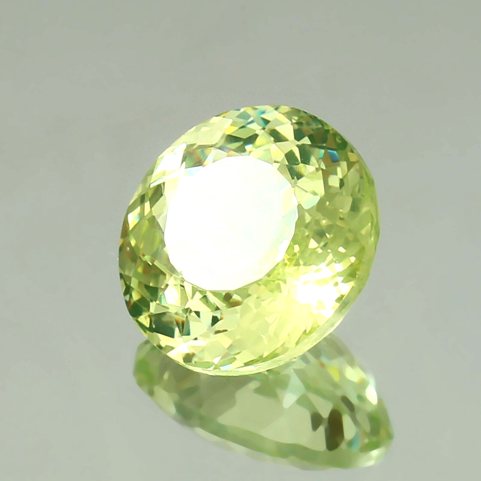 AAA Natural Flawless Green Ceylon Chrysoberyl Round Loose Gemstone Cut 13×13 MM