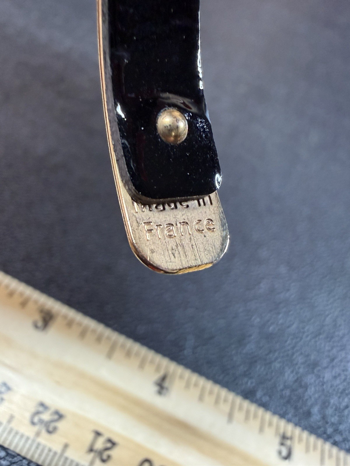 Mid-20th Century Vintage Hinged Bangle Bracelet made in France