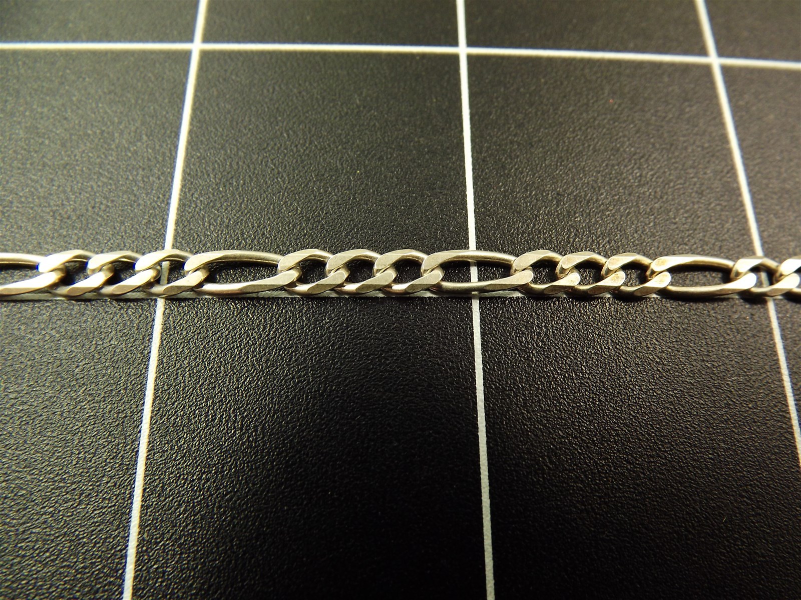 Curb Figaro Link Chain Necklace 925 Sterling Italy