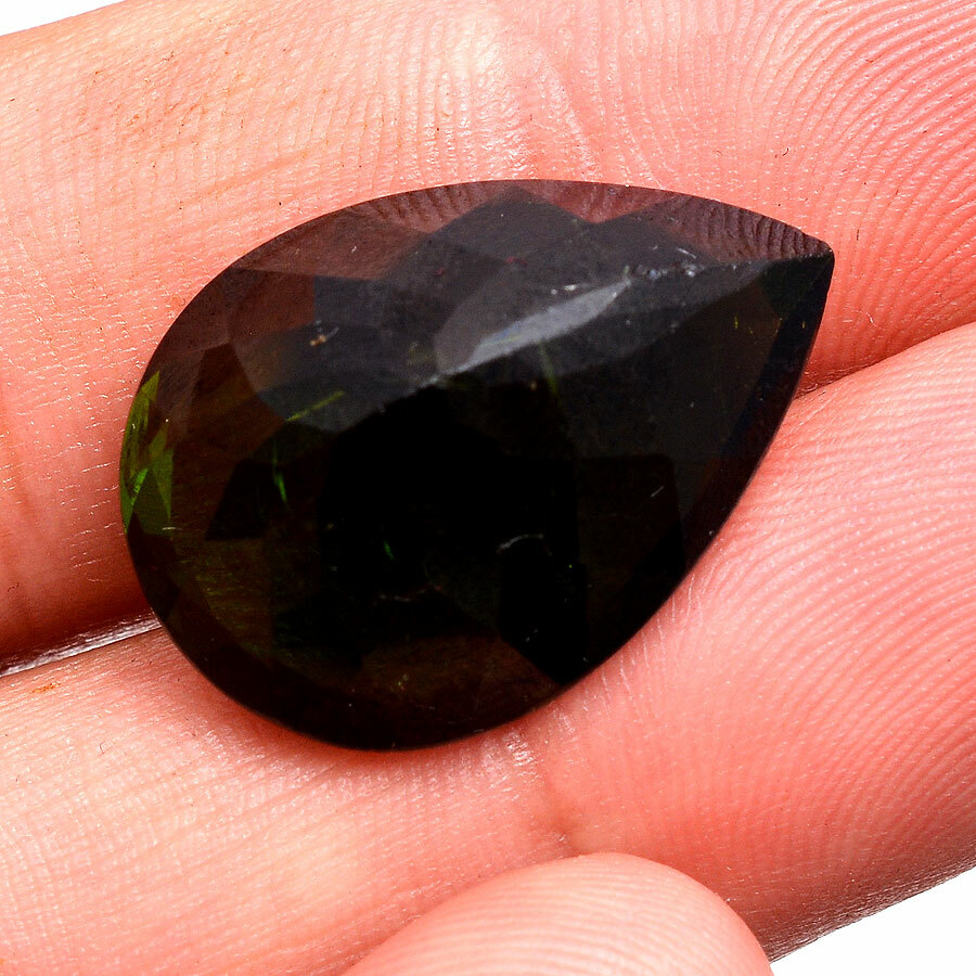 26.60 Cts Natural Green Tourmaline GTL Certified Huge Size Sparkling Gemstone