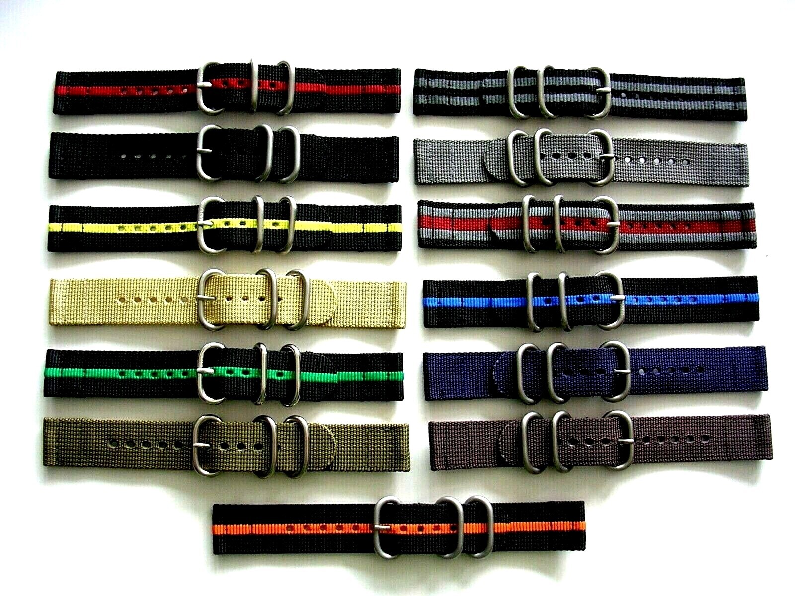 NATO ® 2pc Ballistic Nylon Military g10 sport UTC watch band strap IW SUISSE USA