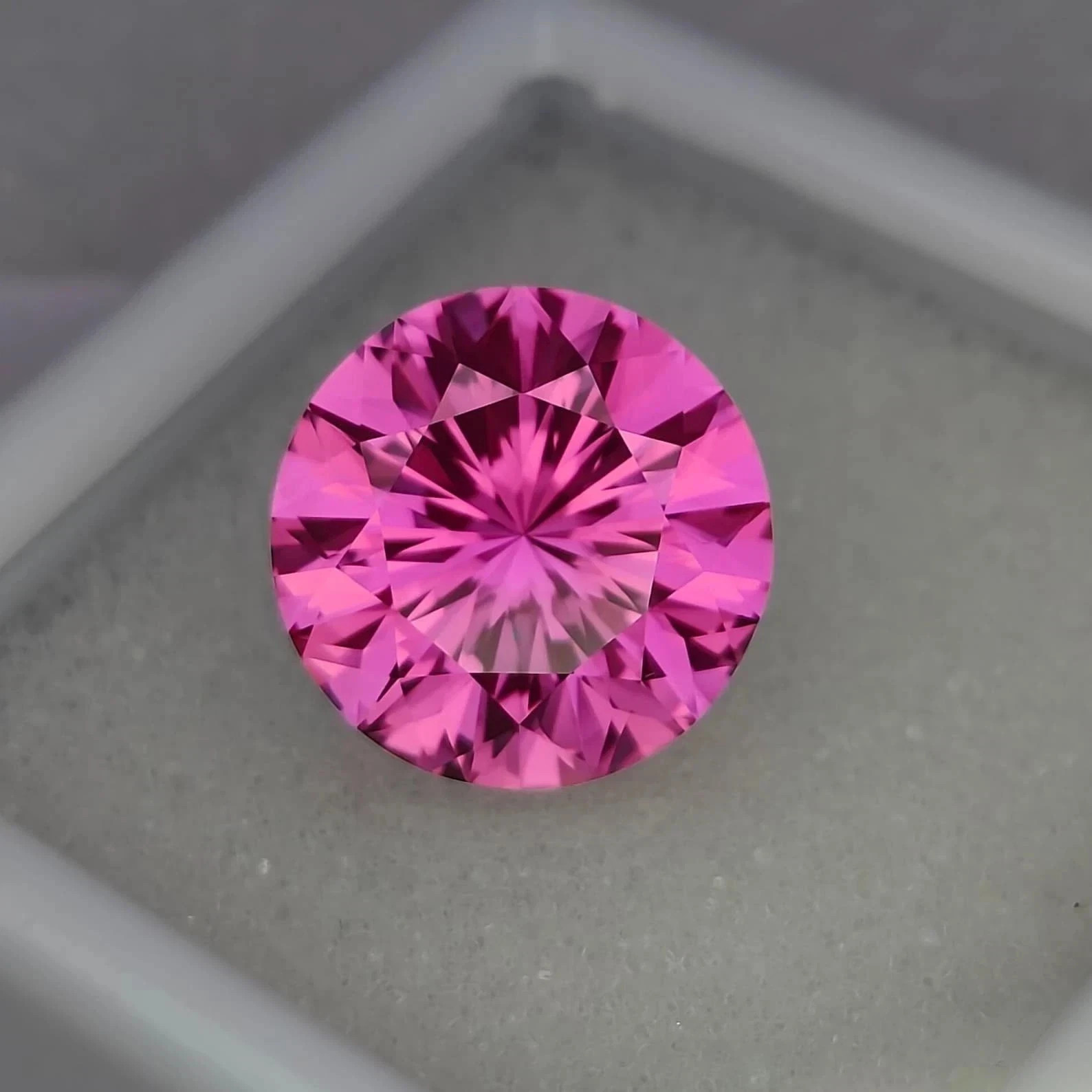 Rare Natural Pink Sapphire Flawless 10.1 Ct Round Cut Certified Loose Gemstone