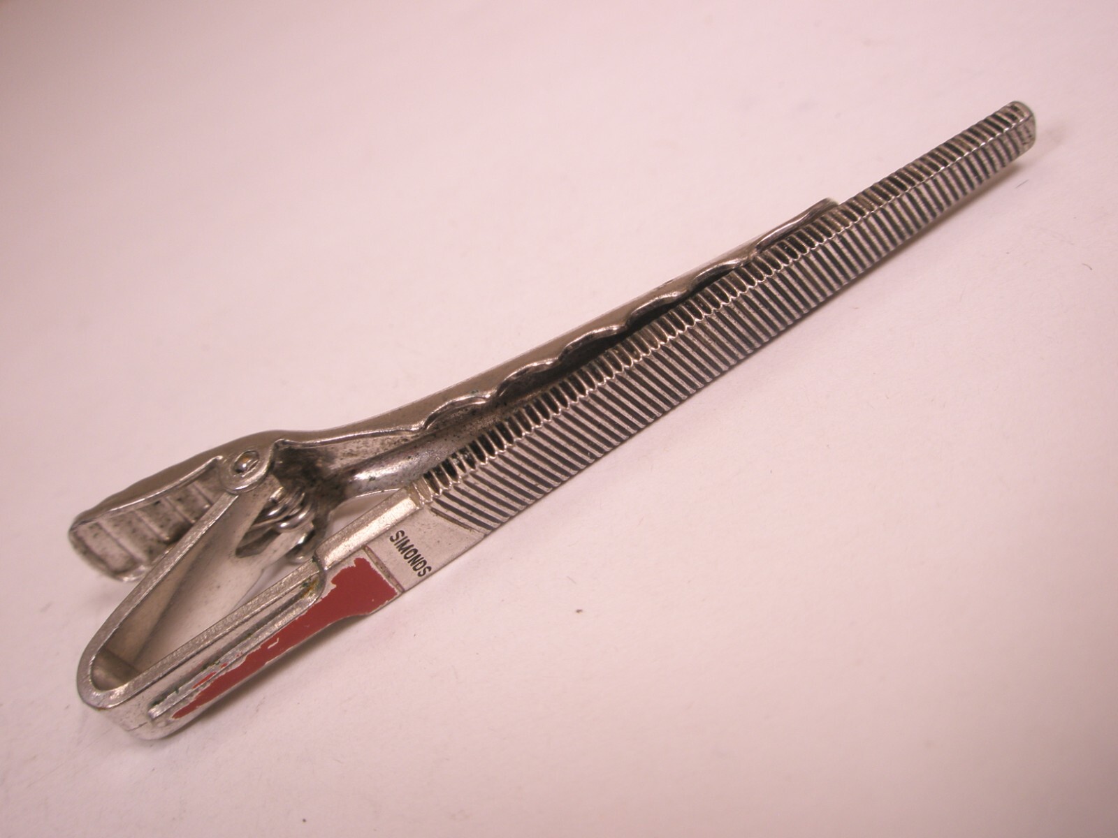 Simonds Bastard Rasp File Vintage ANSON Tie Bar Clip double course tools