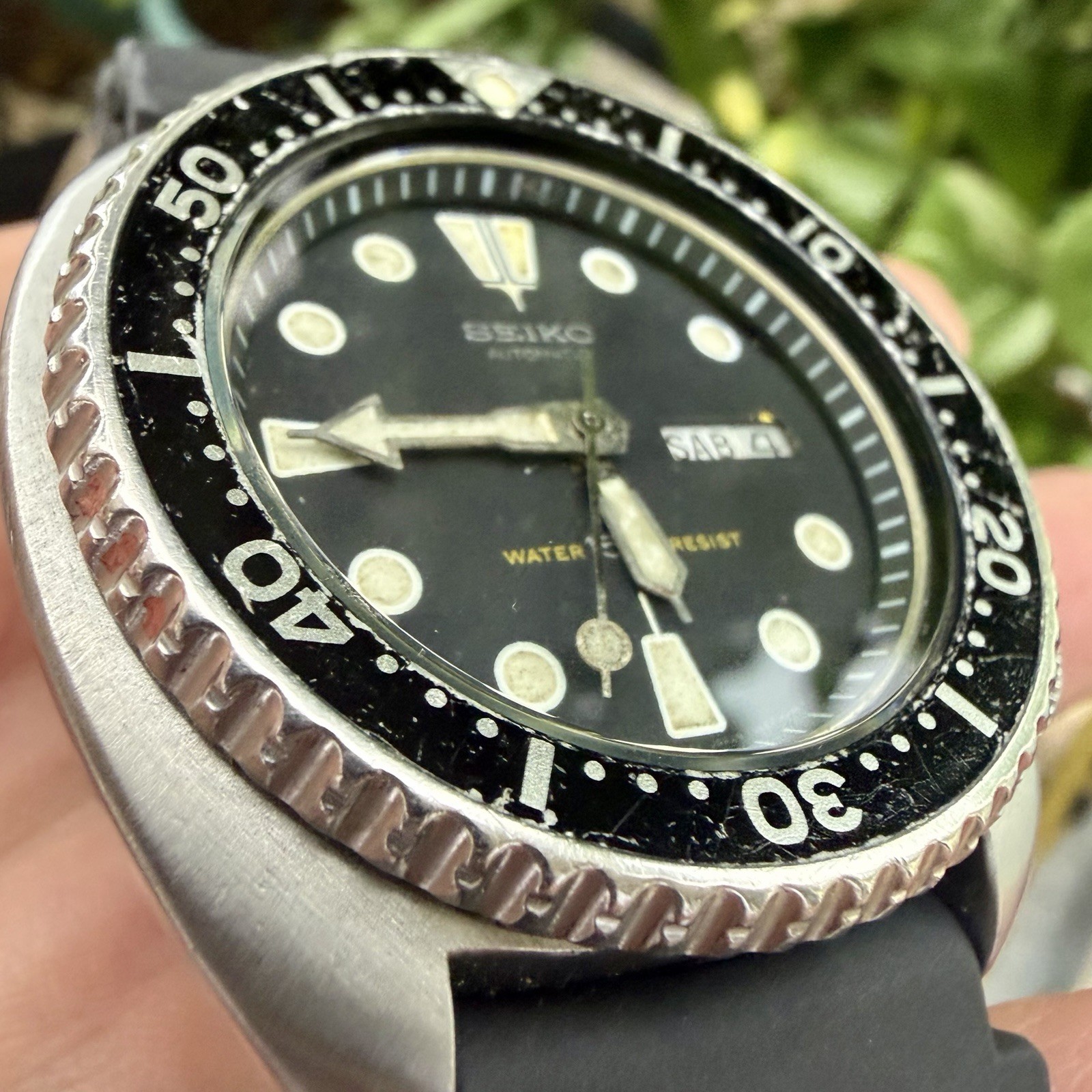 Vintage Seiko Turtle 6309-7040 Non Suwa Automatic Diver Watch Unbuffed! OG Head!