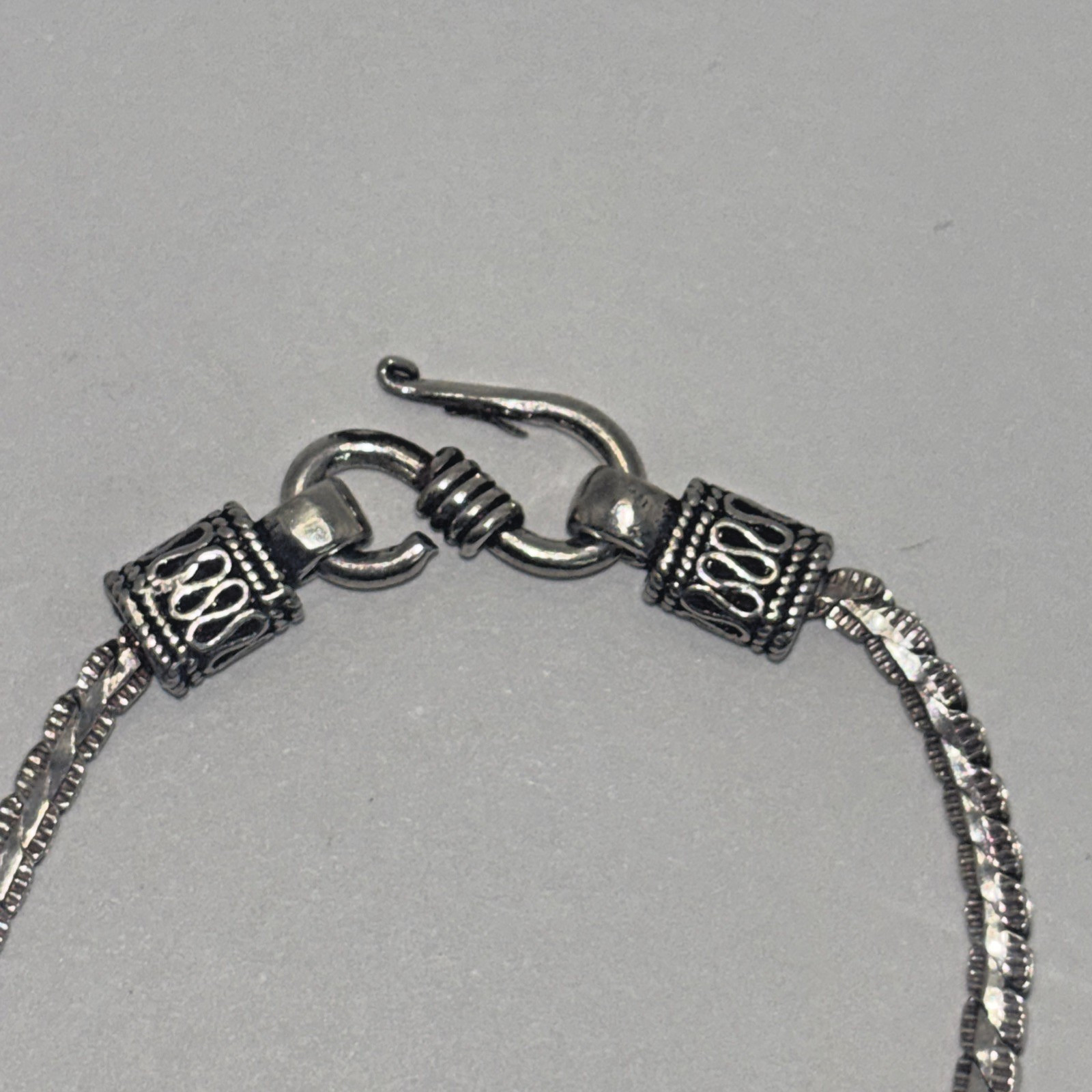 Solid .925 Sterling Silver 7.25 in. Custom Link Bracelet