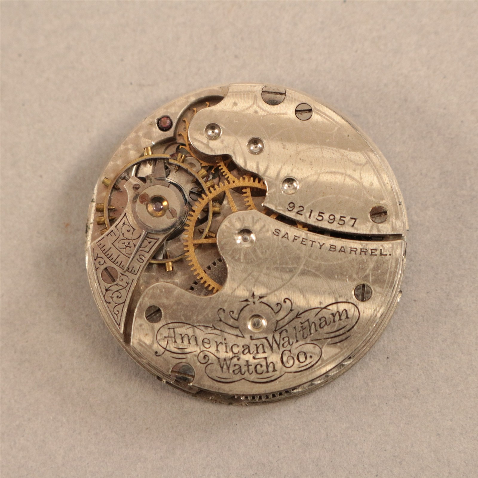 Waltham Pocket Watch Movement 0 Size Seaside 1891 Model – RC2359