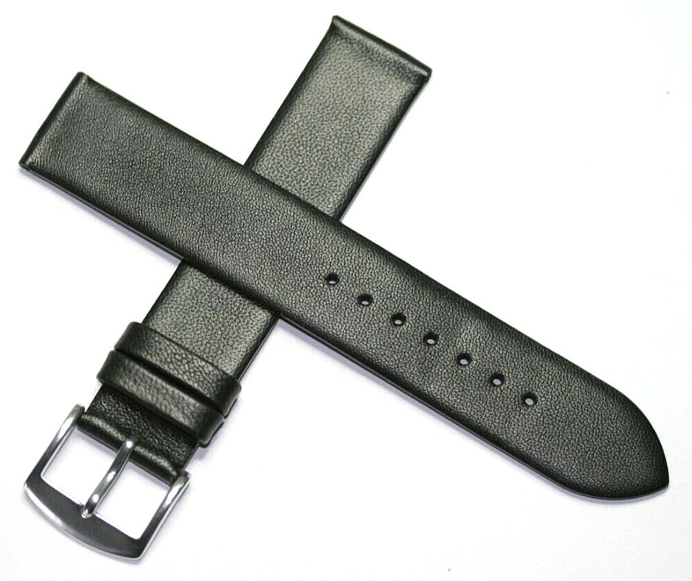 SMOOTH SOFT LAMB LEATHER FRENCH WATCH STRAP BLACK 10MM – 20MM £11.95 ROCHET ZRC
