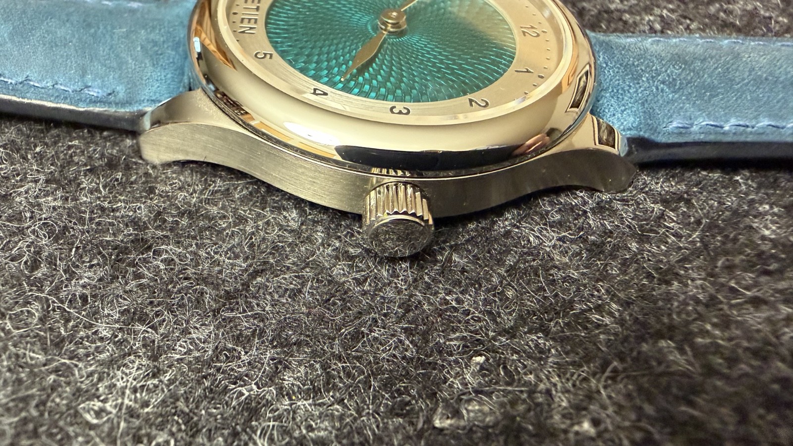Etien T02 Guilloche Flinque Enamel Dial 39mm ETA 7001 Manual Sapphire Full Set