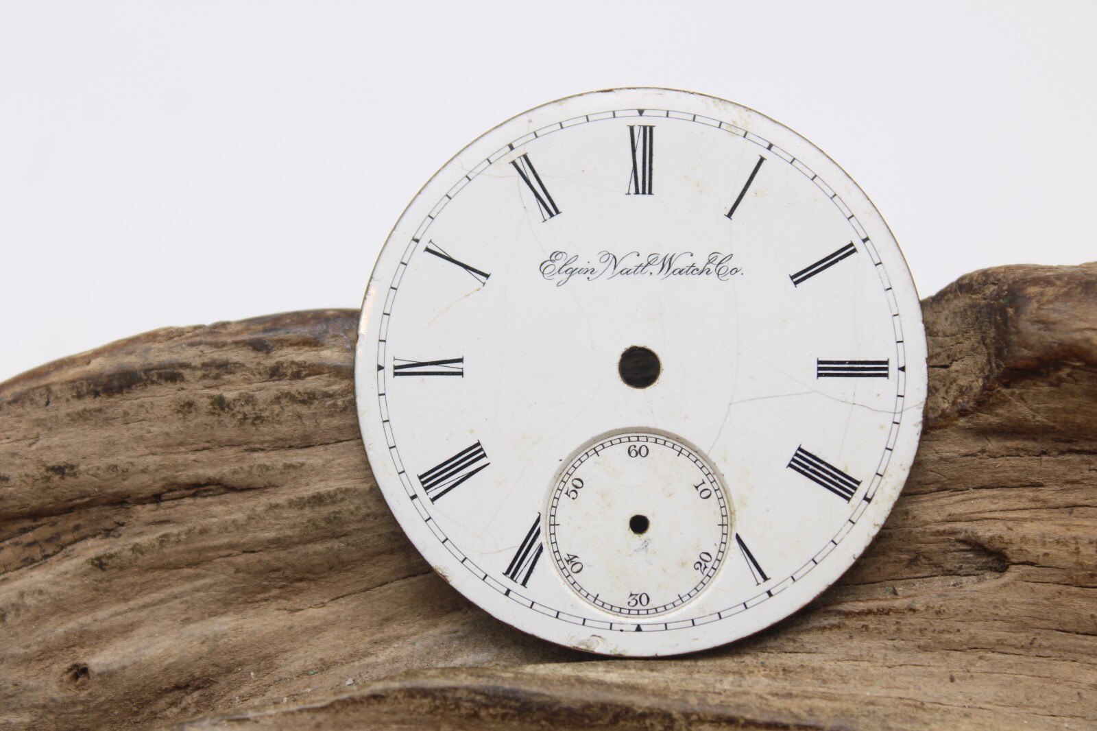 ELGIN NAT’L. WATCH CO. POCKET WATCH DIAL ROMAN NUMERAL INDICES 45.4mm (BF3)