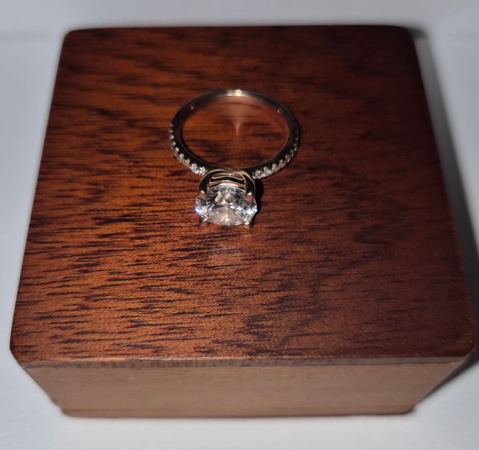 LAB CREATED DIAMOND RING – 14k ROSE GOLD – 2.53 ROUND VS1 RARE CARAT – 6.25 SIZE