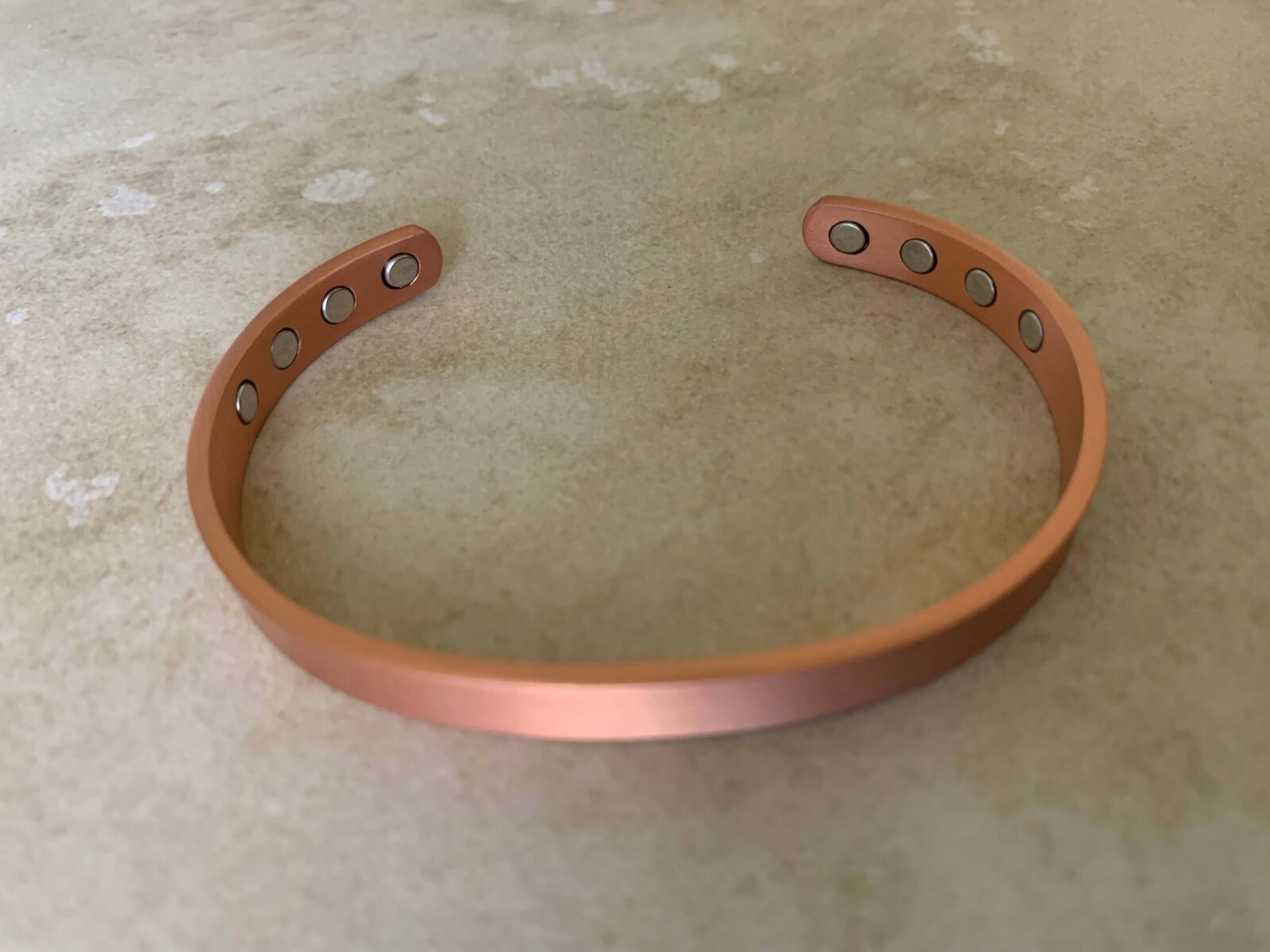 XL Plain Pure Copper Magnetic Bracelet Cuff Arthritis Pain Relief Balance Power