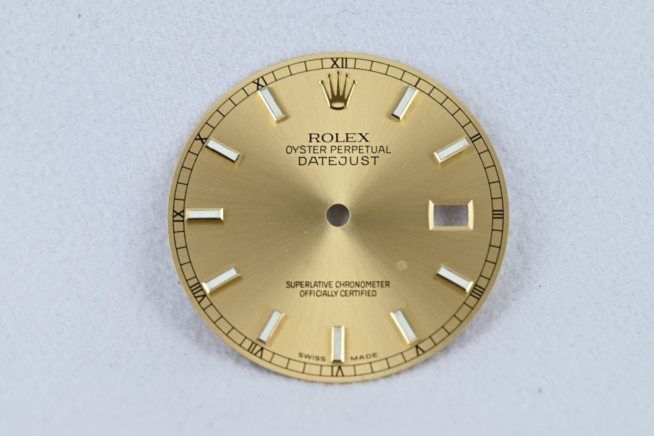 Rolex 36mm Gold Roman Numeral Rail Dial – For Calibre 3035 / 3135 Rolex 2 – 6140