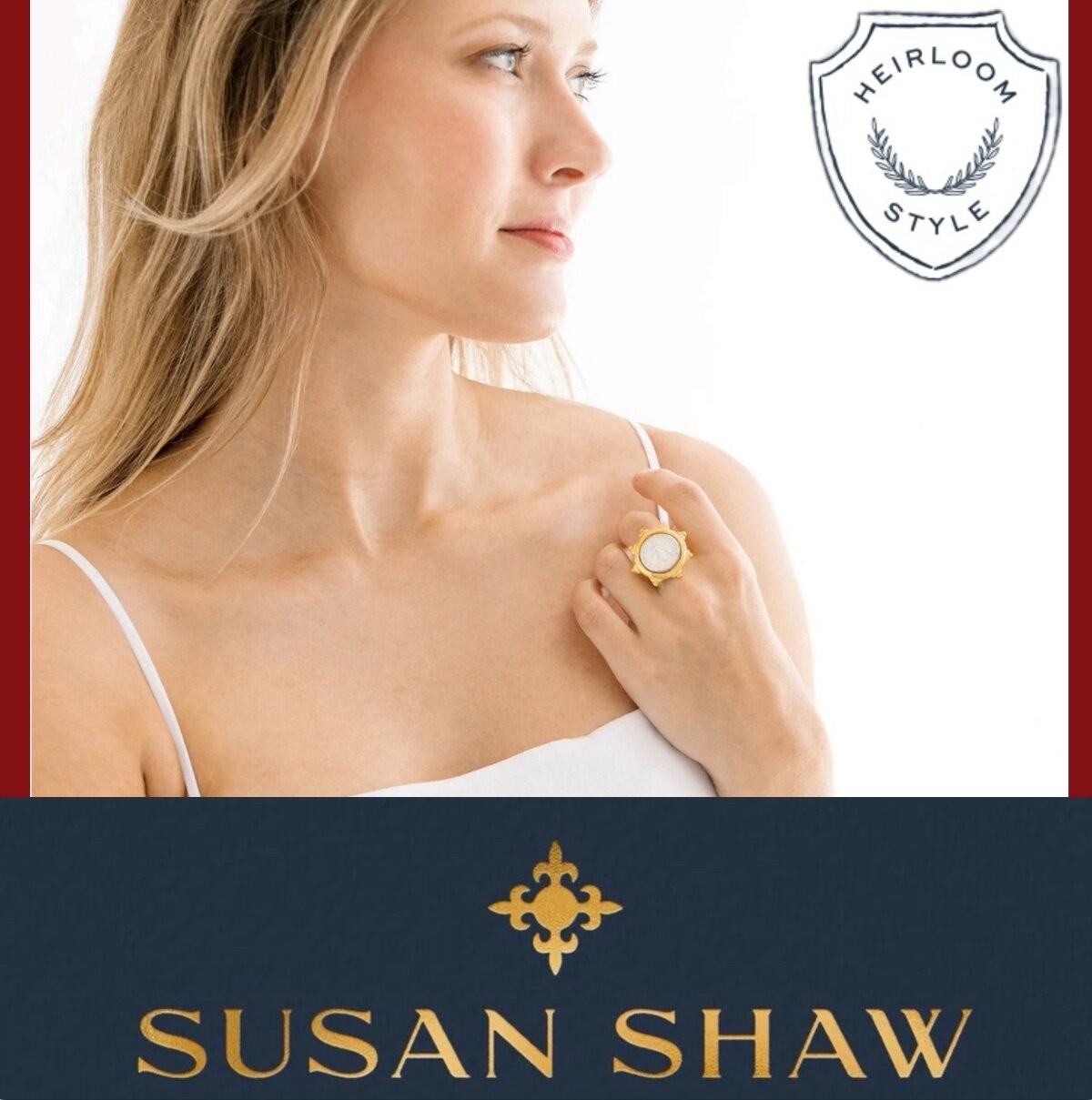 Susan Shaw Gold Florence Italian Bee Coin Ring 24Kt TPG