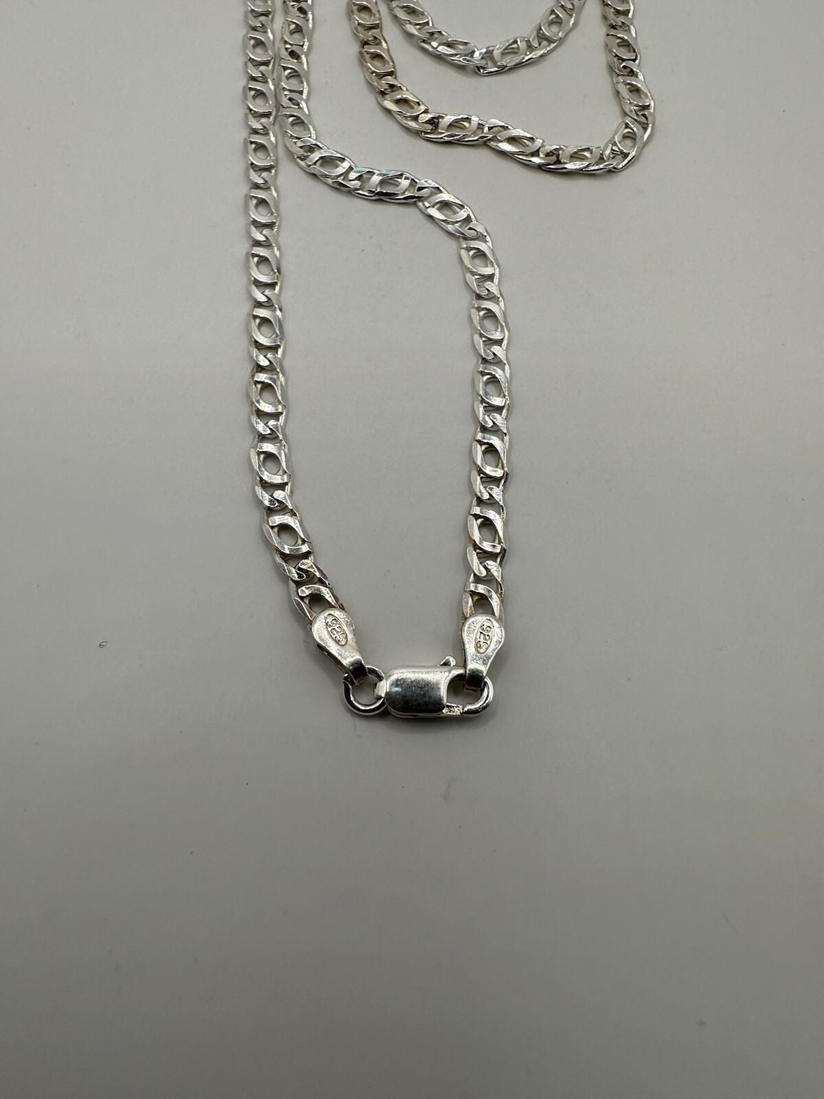 real solid sterling 925 silver chain necklace NEW 60cm 23.5″ – 3mm