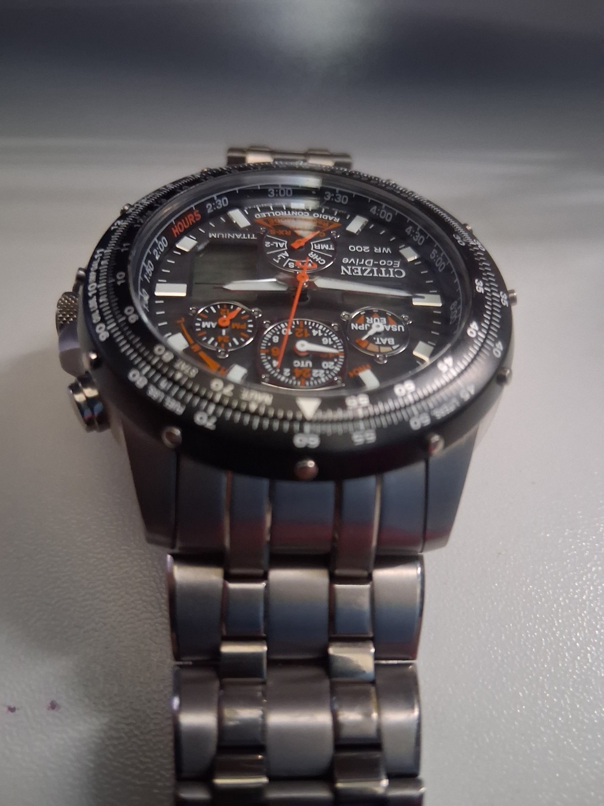 Citizen Skyhawk A-T Eco-Drive Titianium Radio Controlled U600-S049661 Watch Only