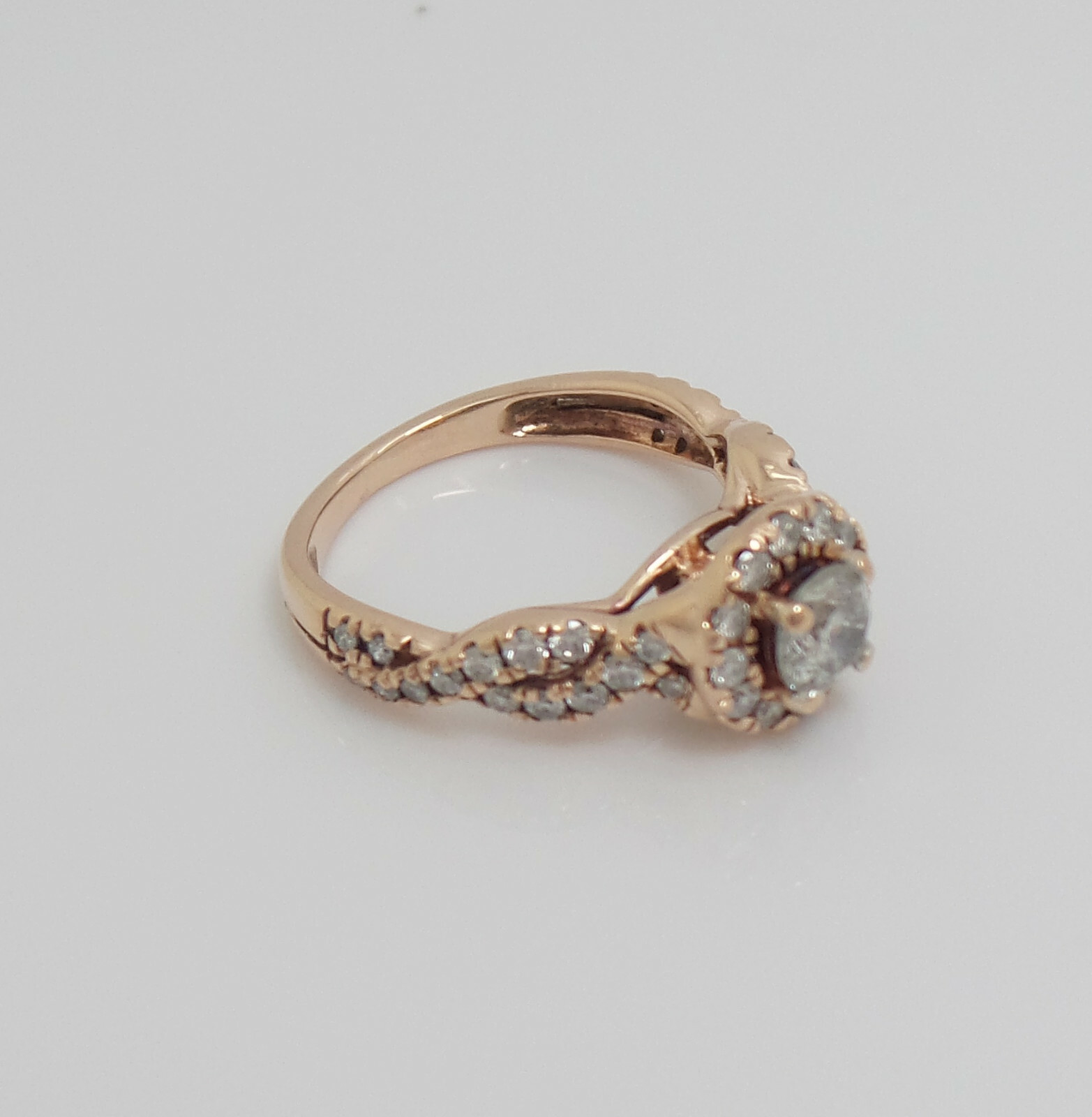 1CT Natural Diamond Anniversary Engagement Wedding Bridal Ring 14K Rose Gold
