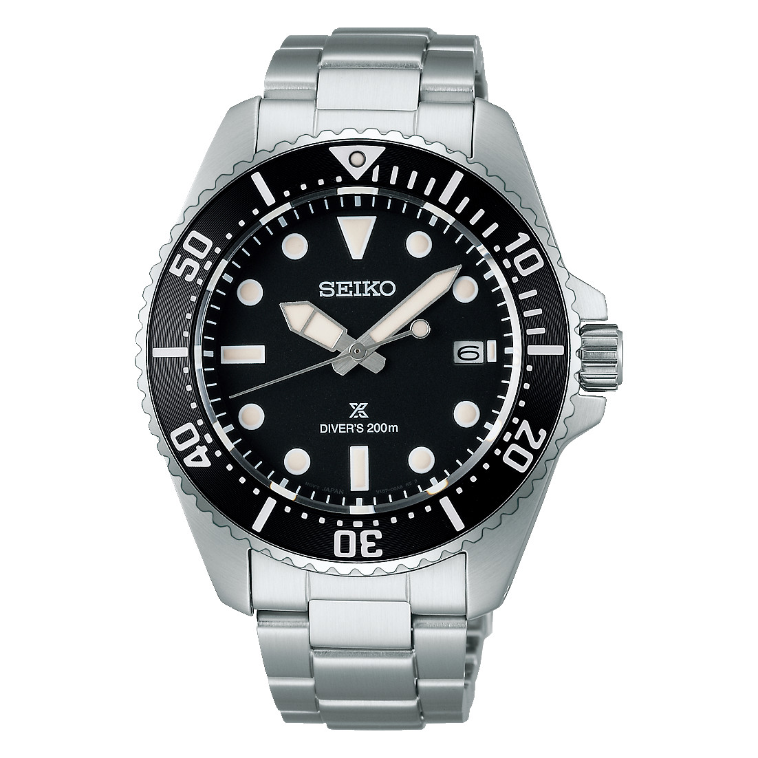 [US Seller] NEW Seiko Prospex Black Dial Solar Diver Watch SNE597 SBDJ063