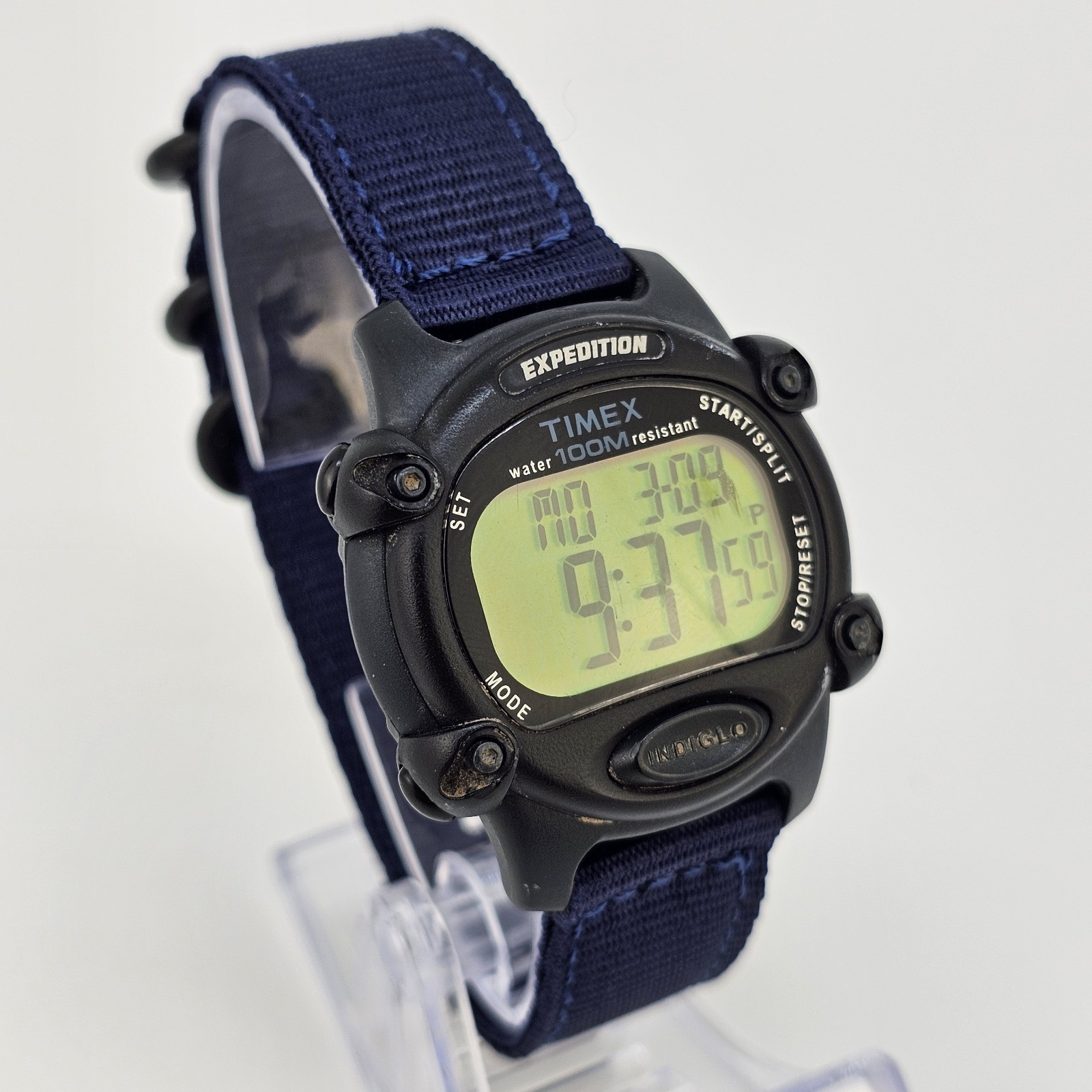 Timex Expedition 866 Men’s Watch 39MM NEW Dark Blue Nylon Bands New Battery