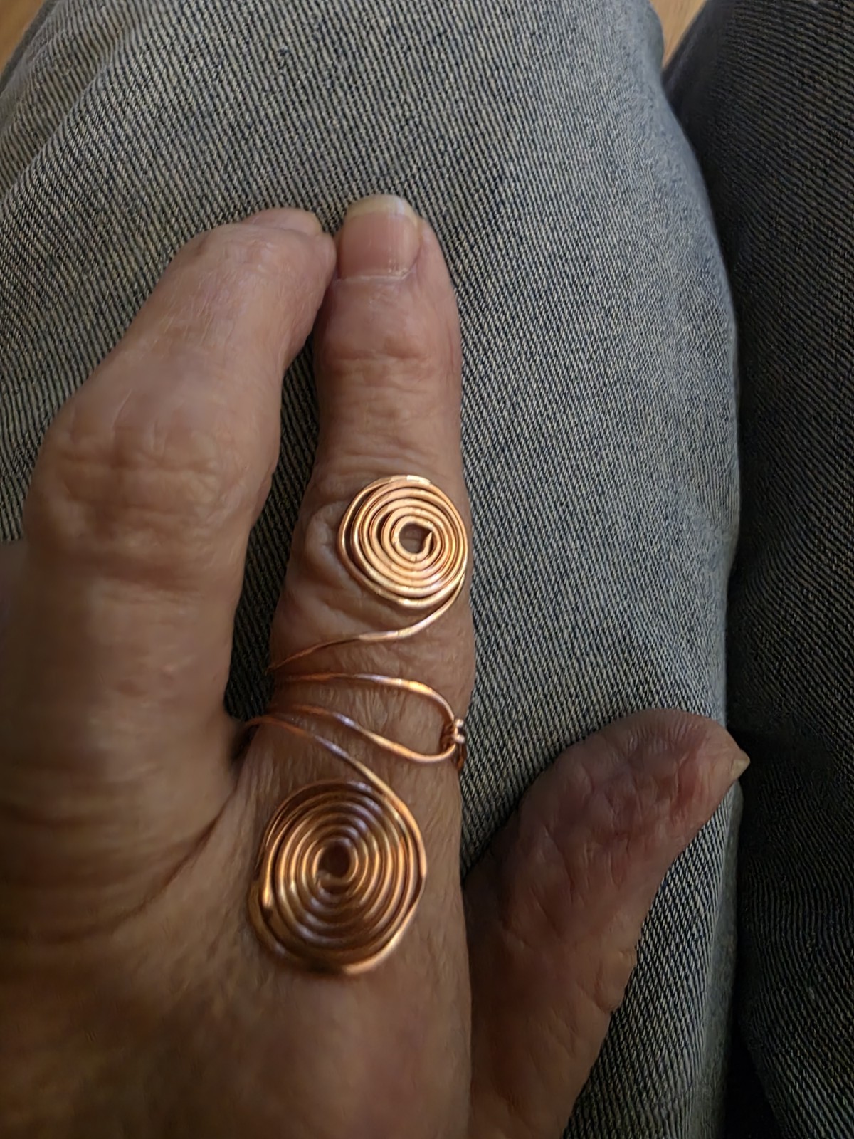 USA Mined Copper Hand Crafted Ring ~Healing Effects of 99.9% Copper Size 8 1/2