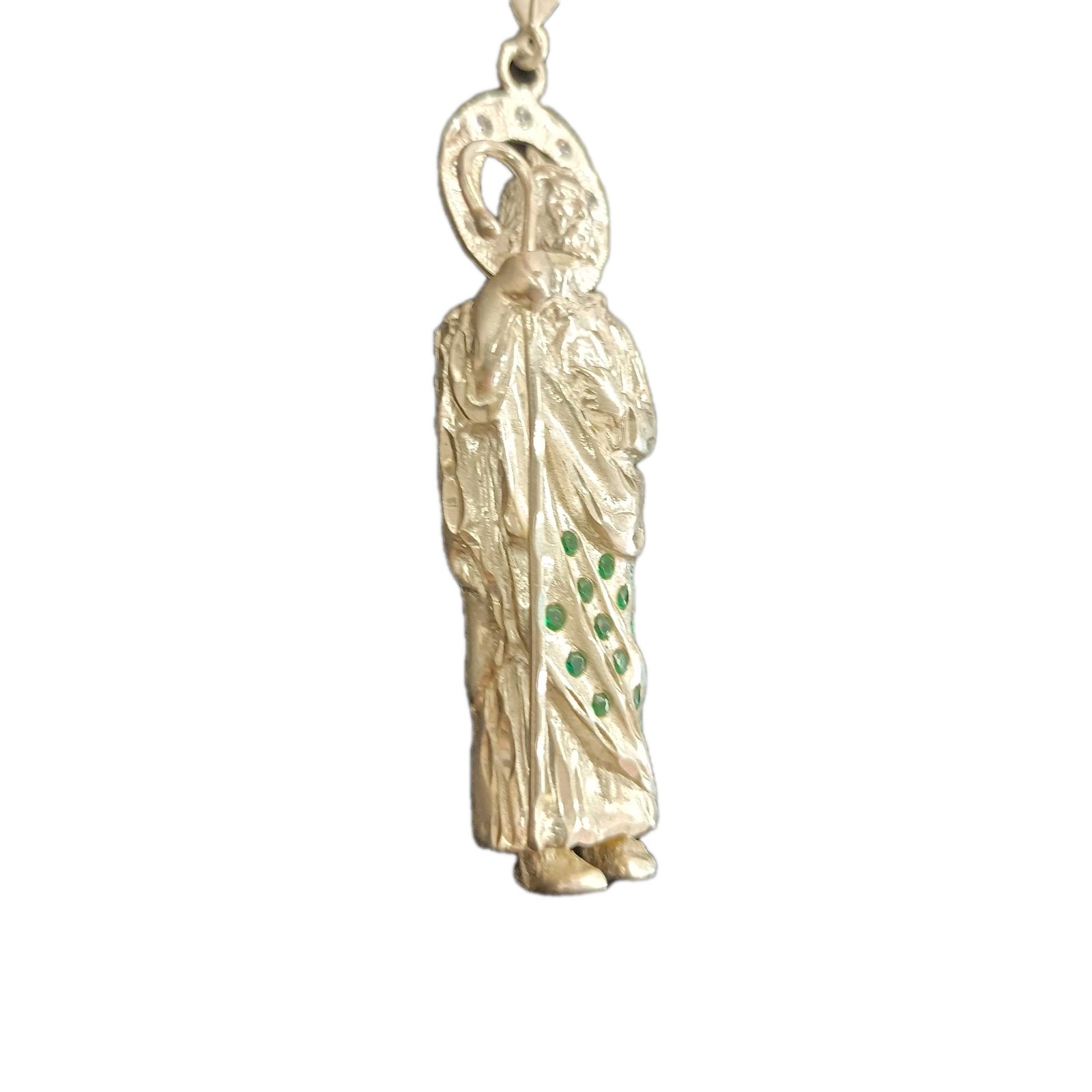 Dije San Judas Tadeo Grande Plata Mexicana 925 Sterling Silver Saint Jude