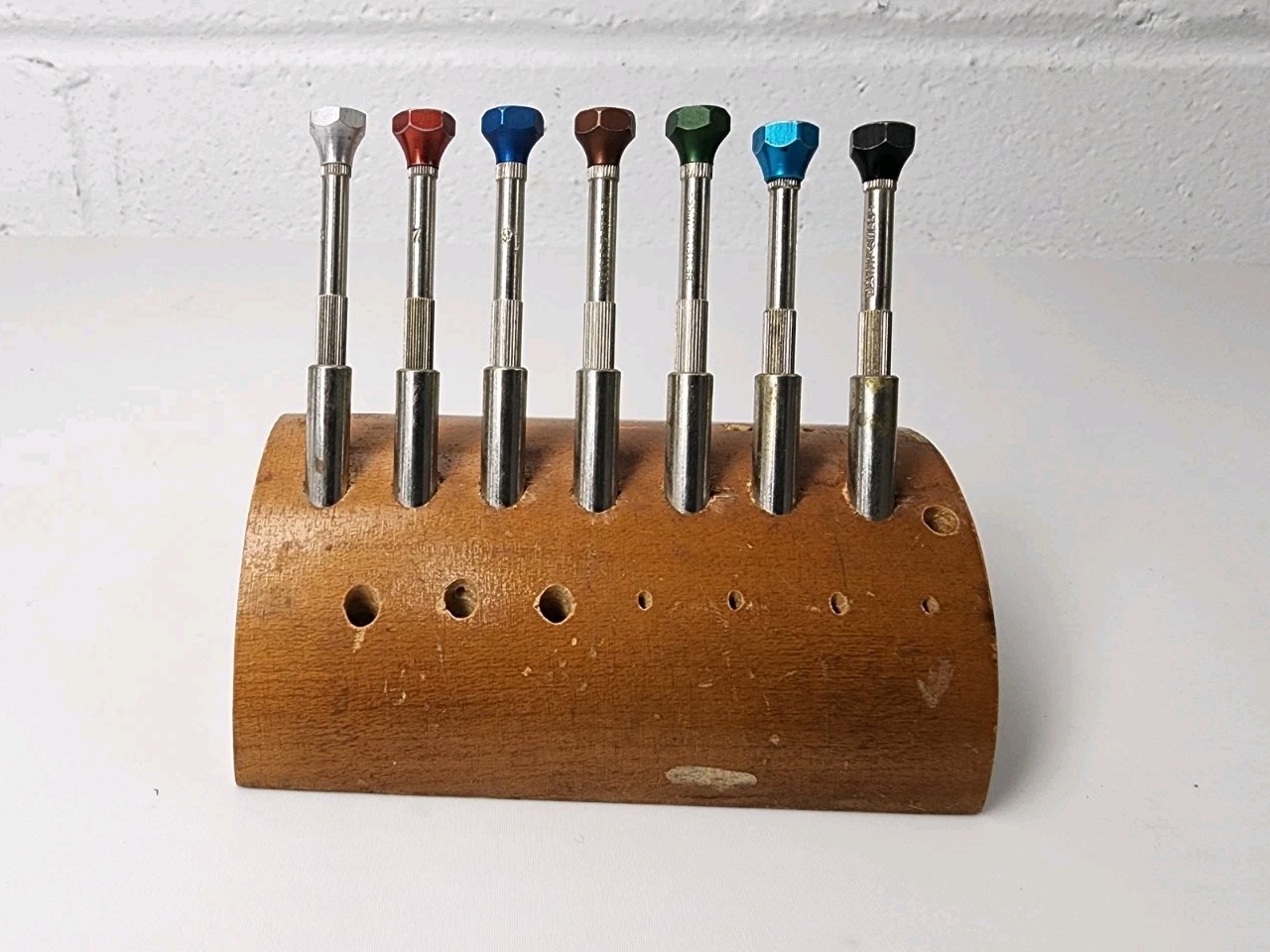 Vintage Watchmaker Benchtop Screwdriver Holder & Bestfit Screwdrivers – NO BITS