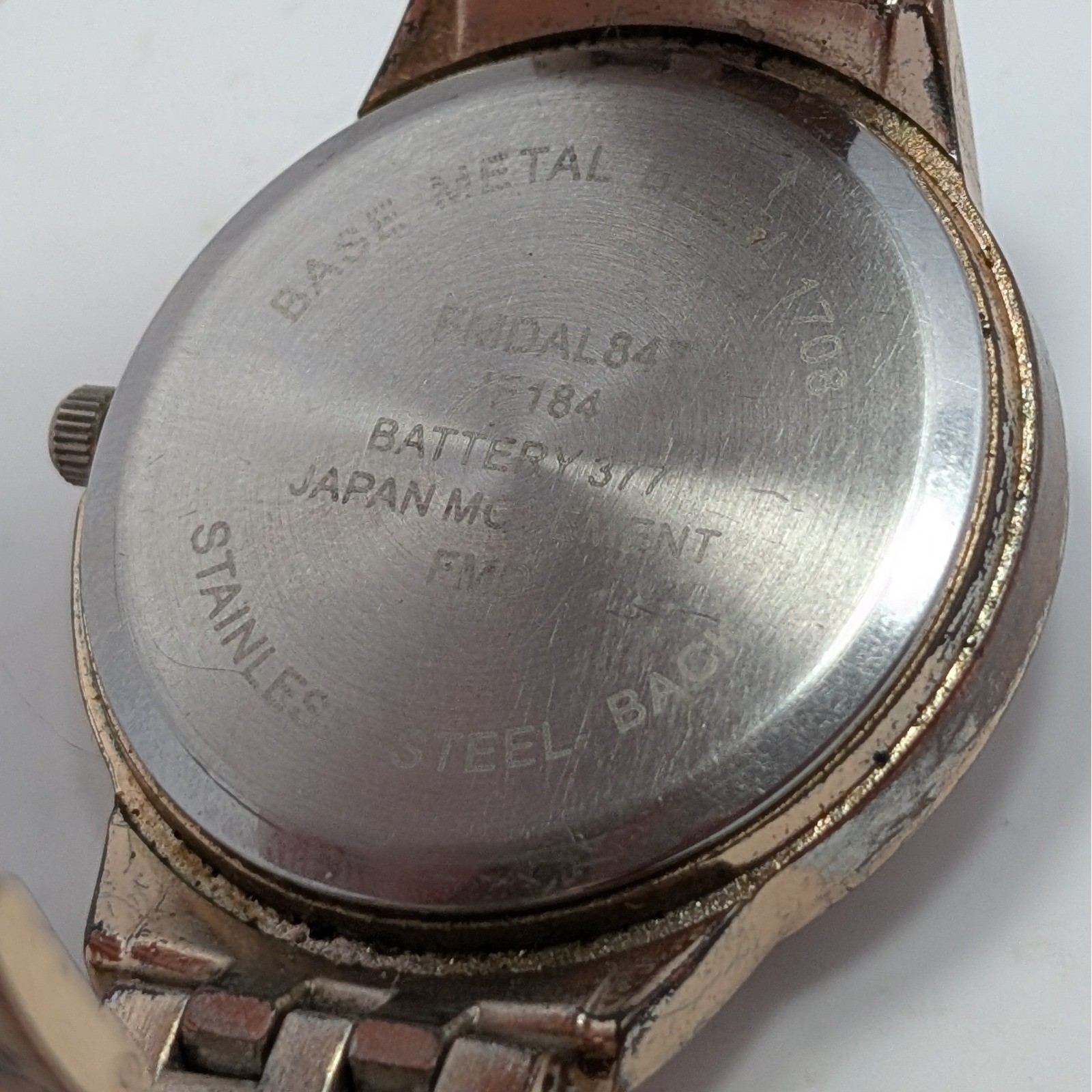 Rose Gold Tone Multi Dial Watch Day Date Japan Movement Base Metal Untested